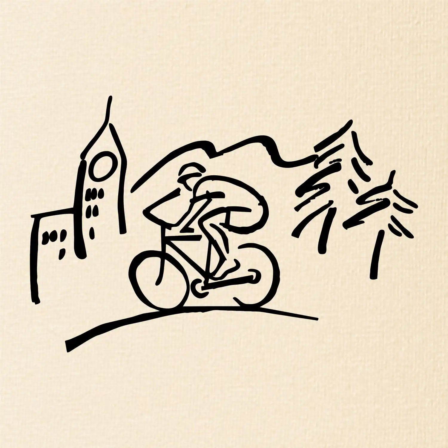 Cyklista na výletě