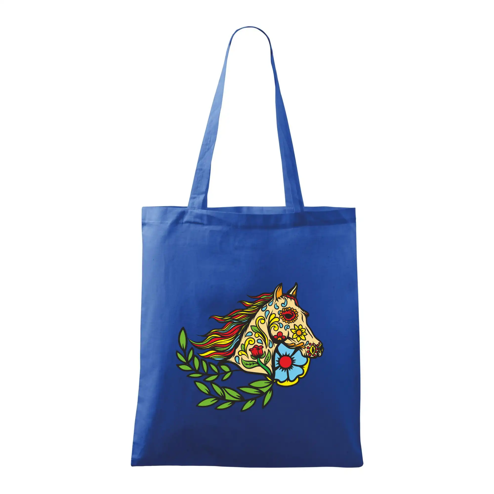 Kůň barevný s listy