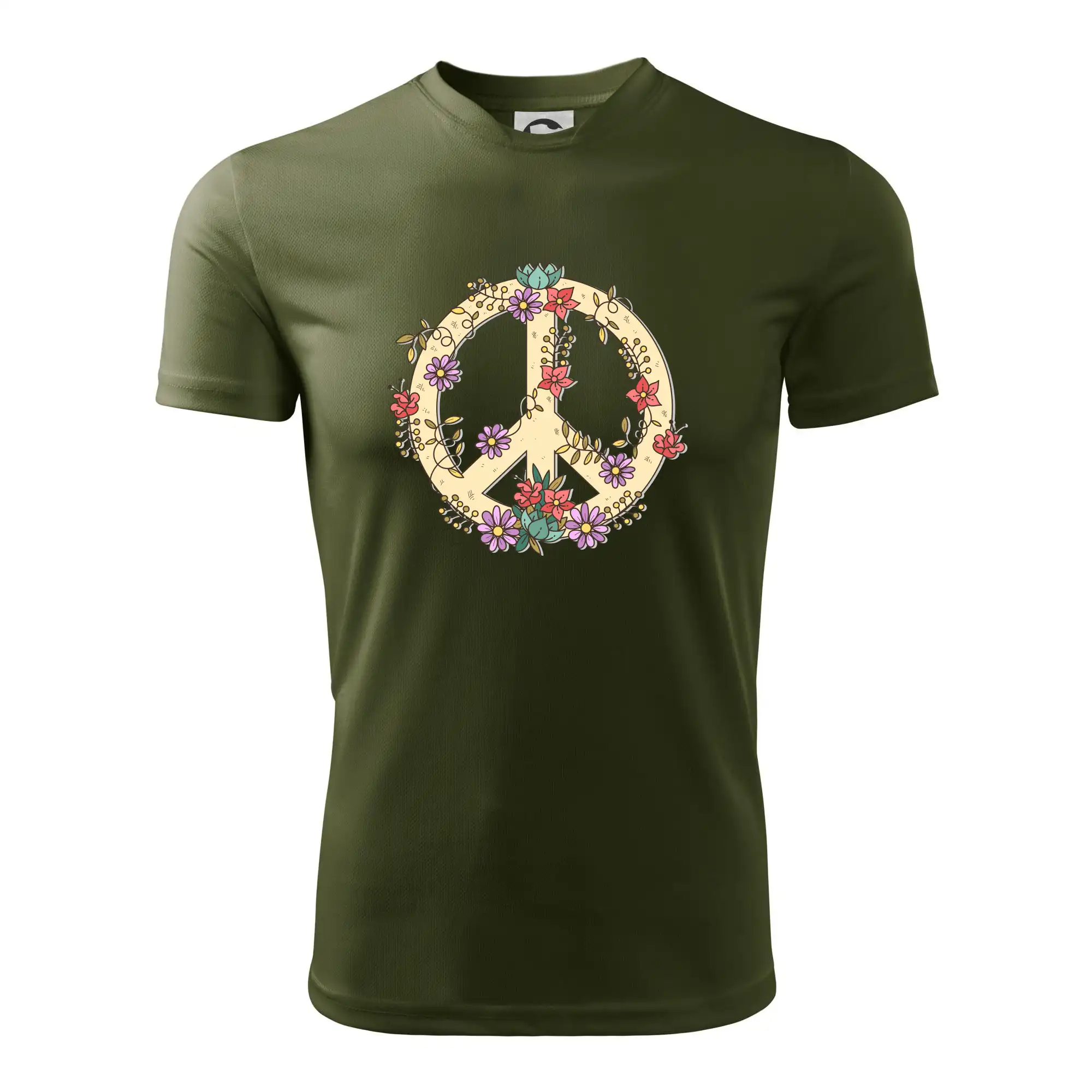 Peace symbol pískový