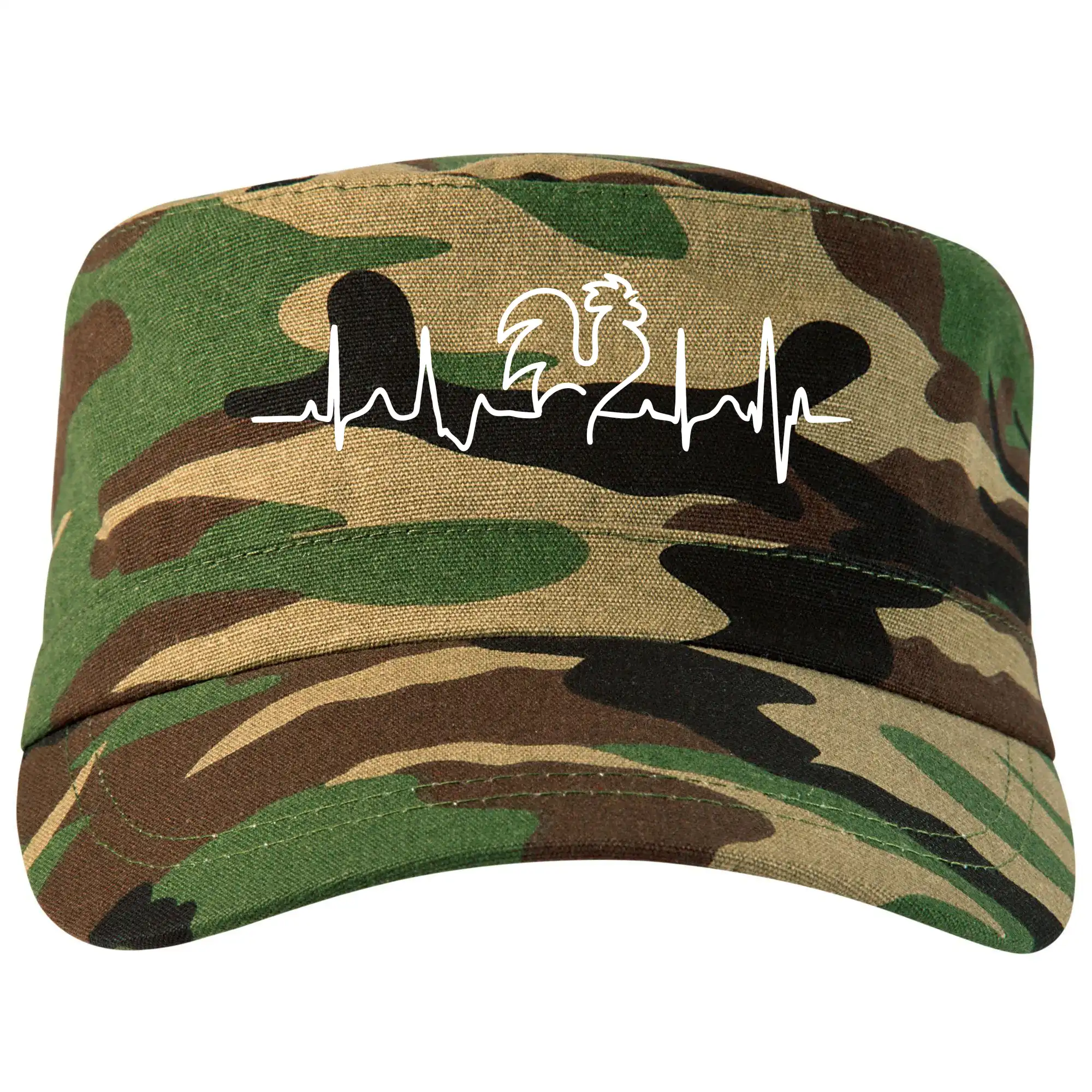 Tričká so zvieratami - Kohút ekg - Šiltovka CAMO