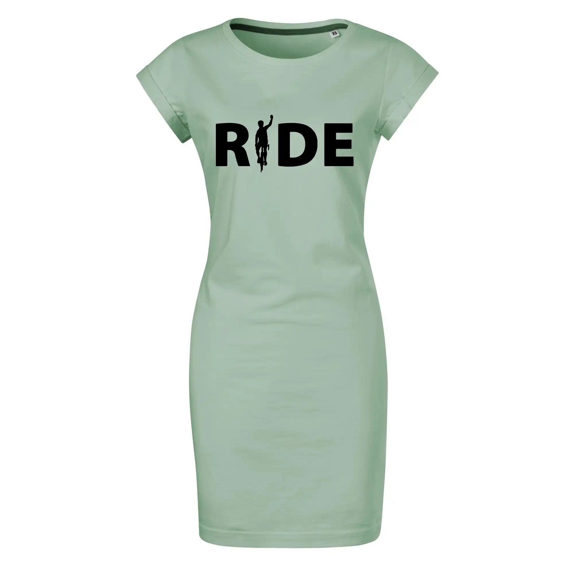 Ride - nápis s cyklistou