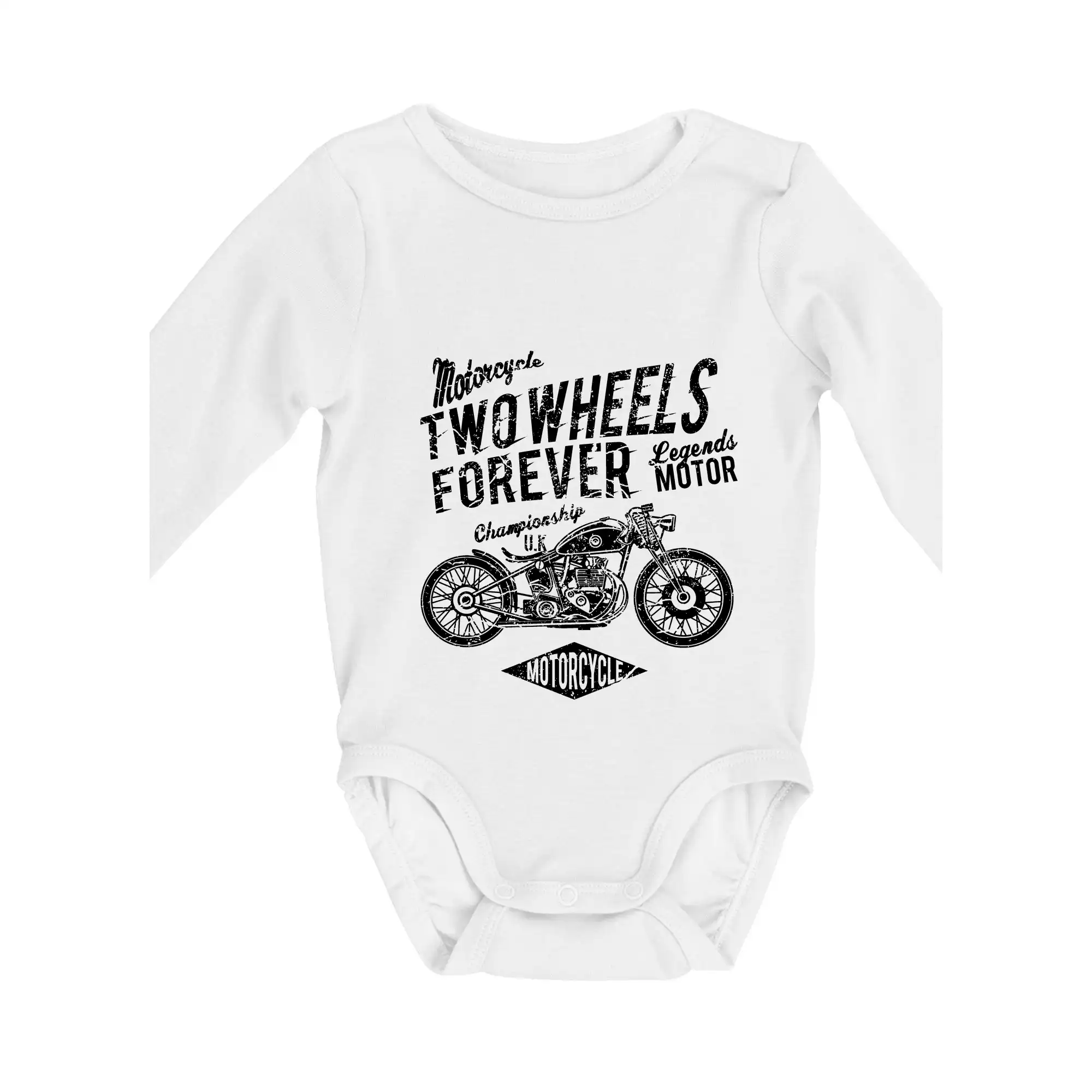 Two Wheels Forever 1 - Body dojčenské s dlhým rukávom