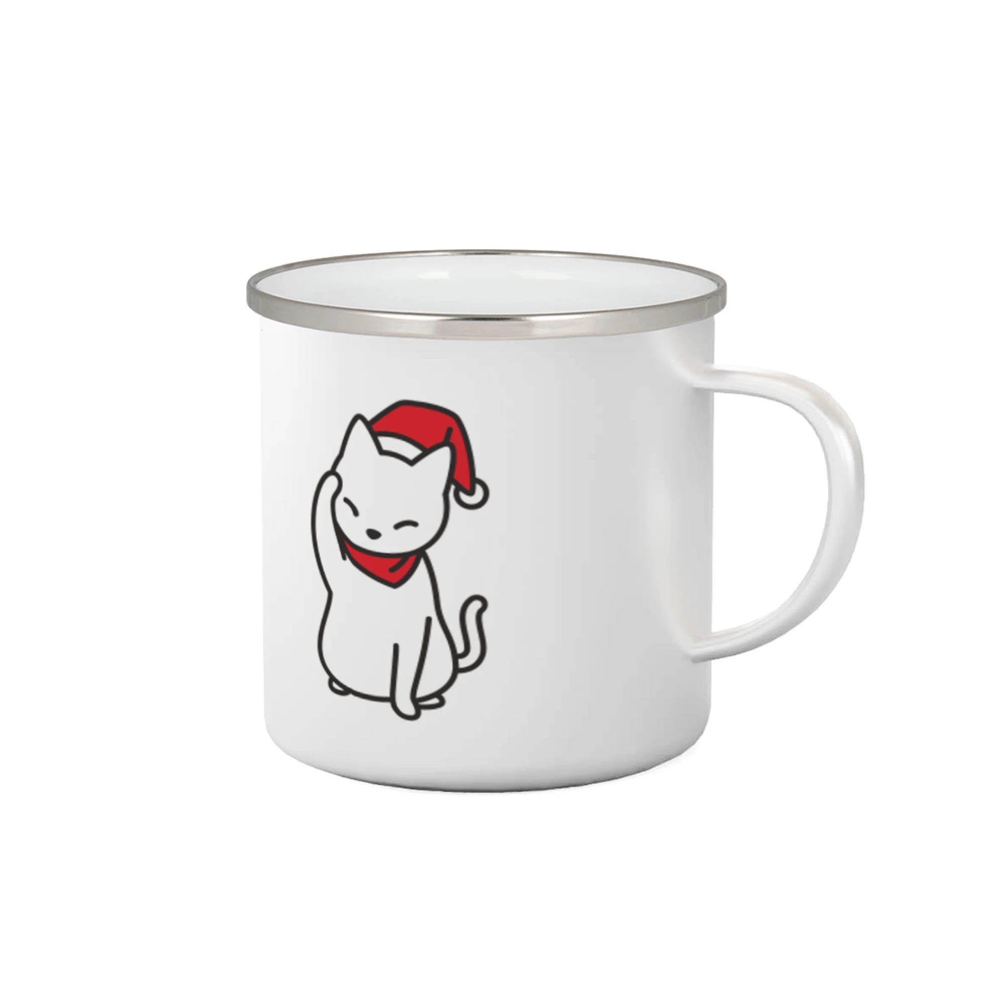 Vánoční kočka mávající