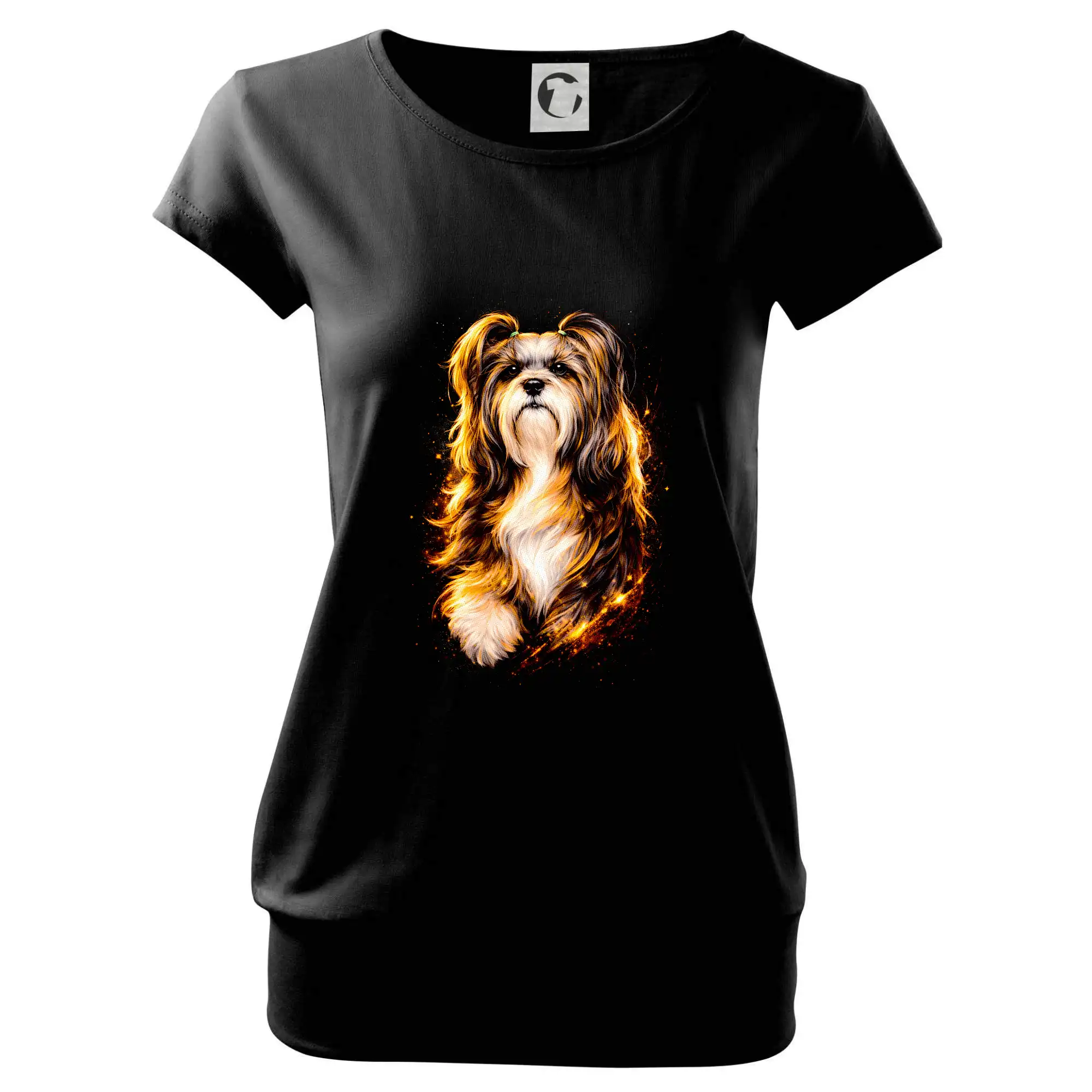 Obrázek polotón Shih-tzu běžící