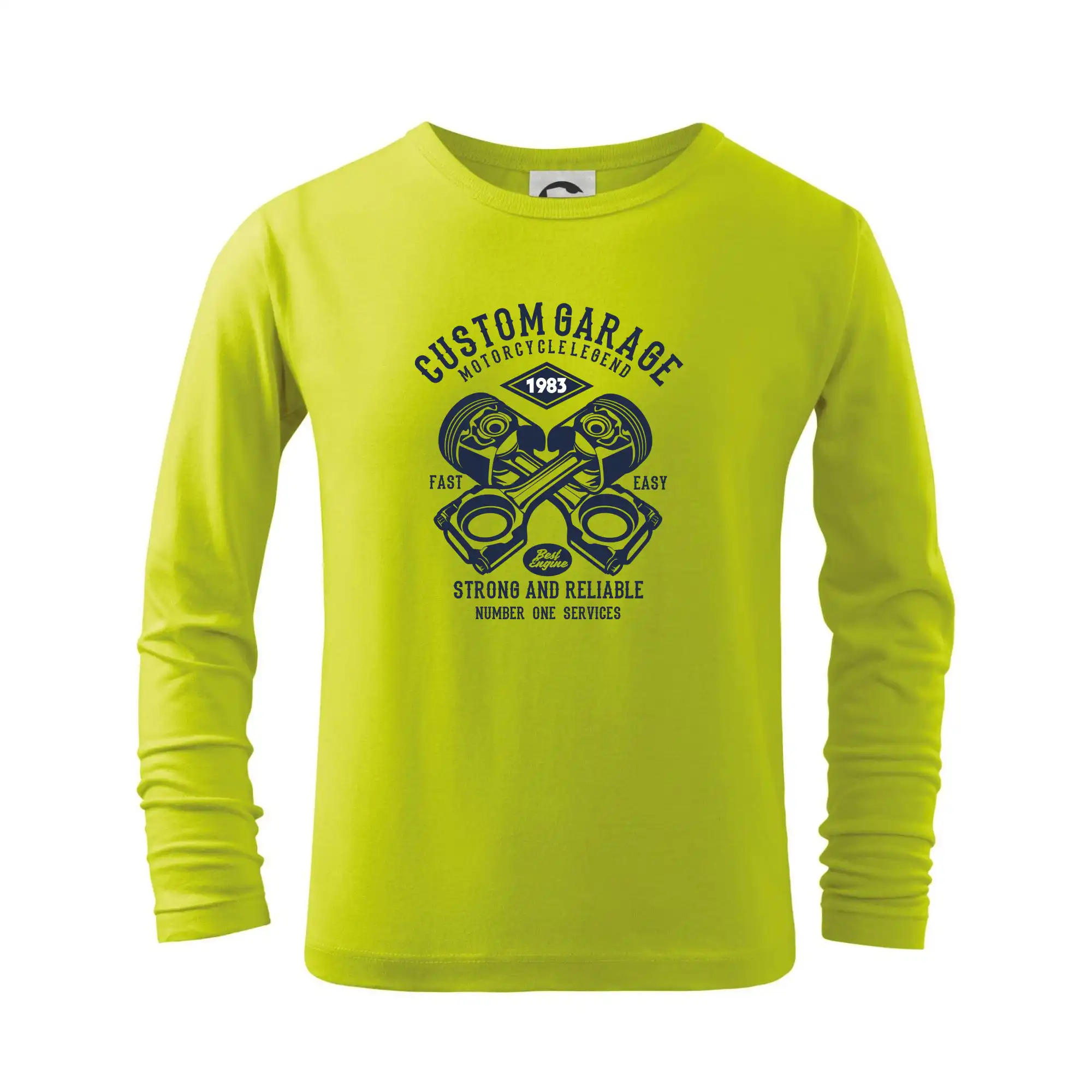 Auto tričká - Custom Garage (váš ročník) - Tričko detské Long Sleeve