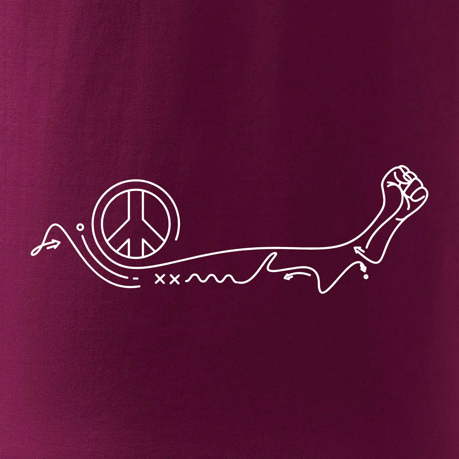 Pěst a symbol míru