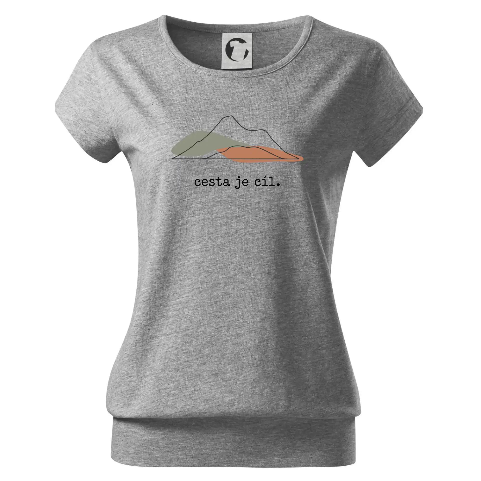 Cesta je cíl - kresba - Voľné tričko city