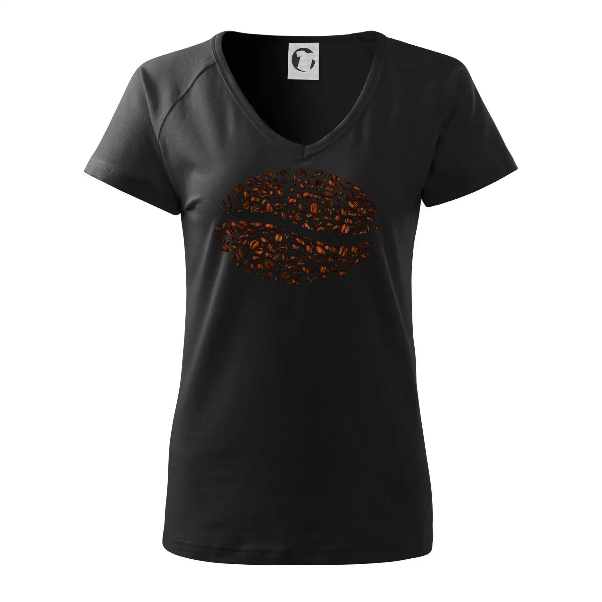 Motívy pre baristu a milovníkov kávy - Coffee bean in dark - Tričko dámske Dream