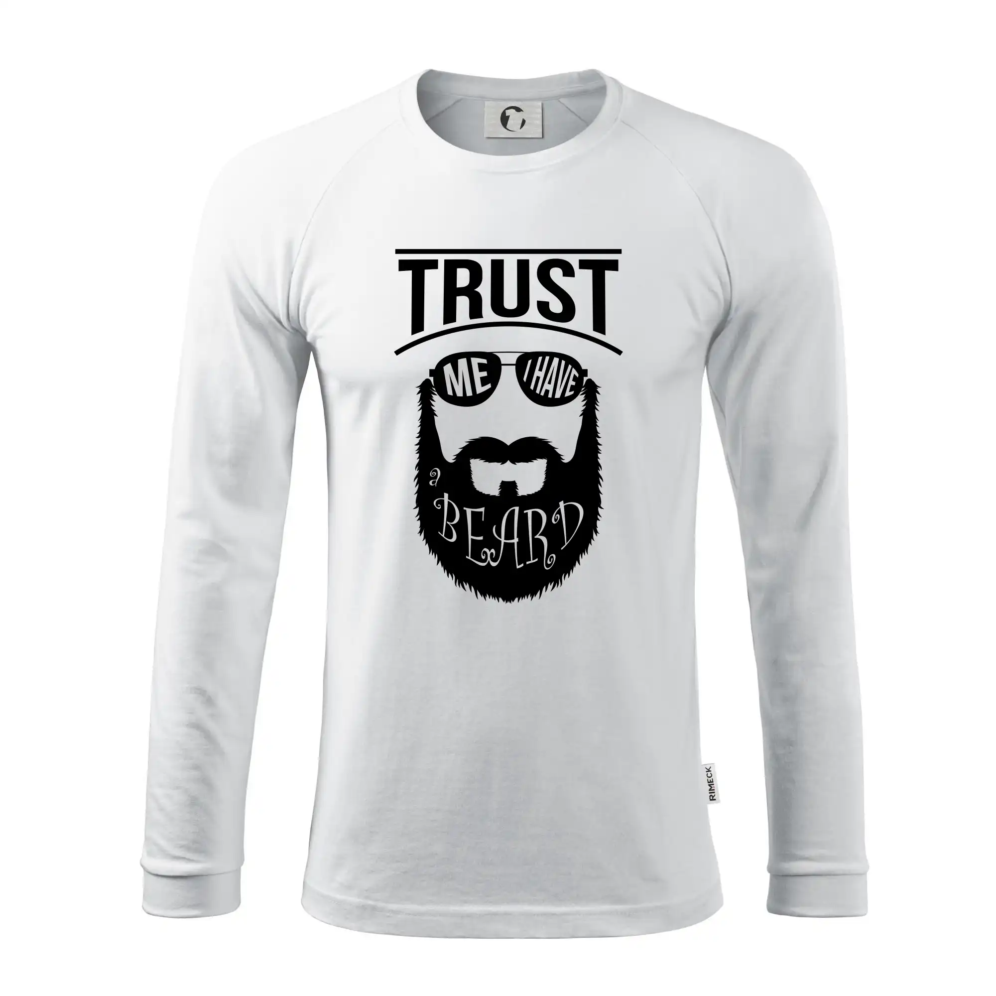 Tričká s fúzikmi - Trust me I have a beard - Pánske tričko s dlhým rukávom LS130