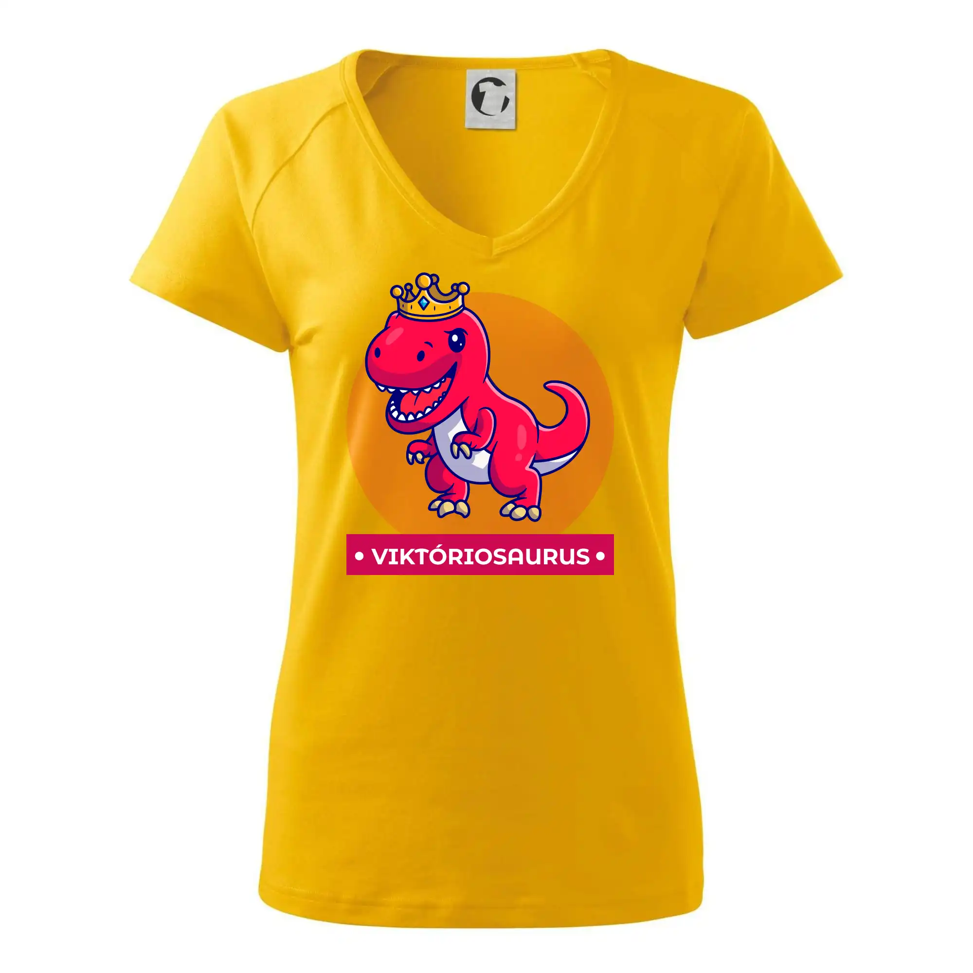 Detské tričká, mikiny a body s originálnymi potlačami | Veselé motívy pre chlapcov aj dievčatá - Dinosaurie mená - červený dinosaurus - Tričko dámske Dream