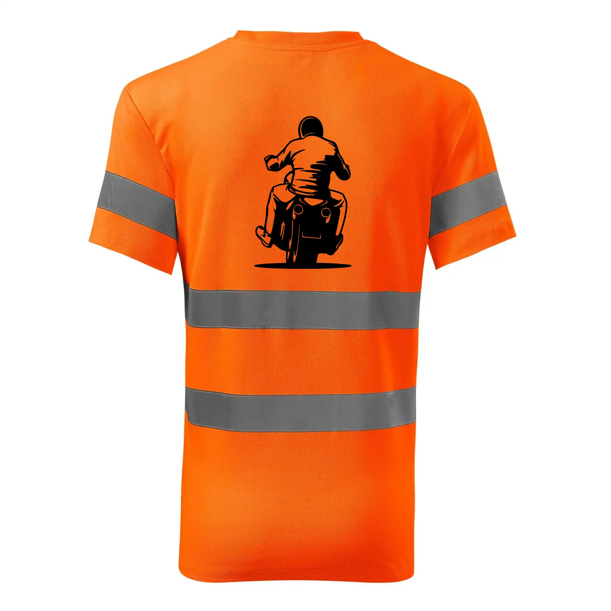 Motorkář na zádech - chopper