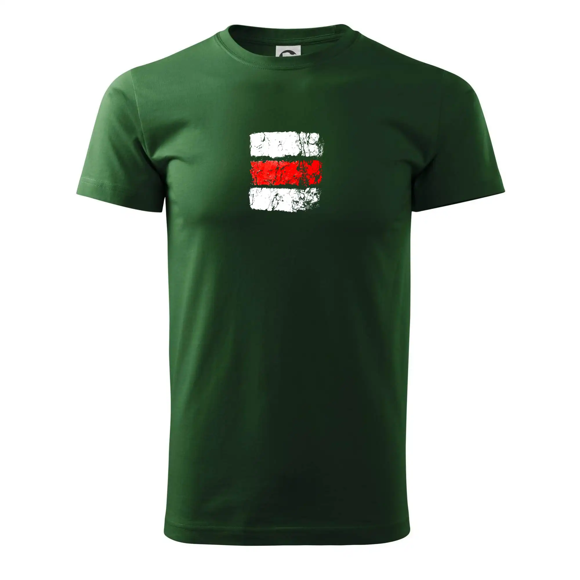 Trička pre cestovateľov - Turistická značka - červená - Tričko extra veľké  (5-8XL)