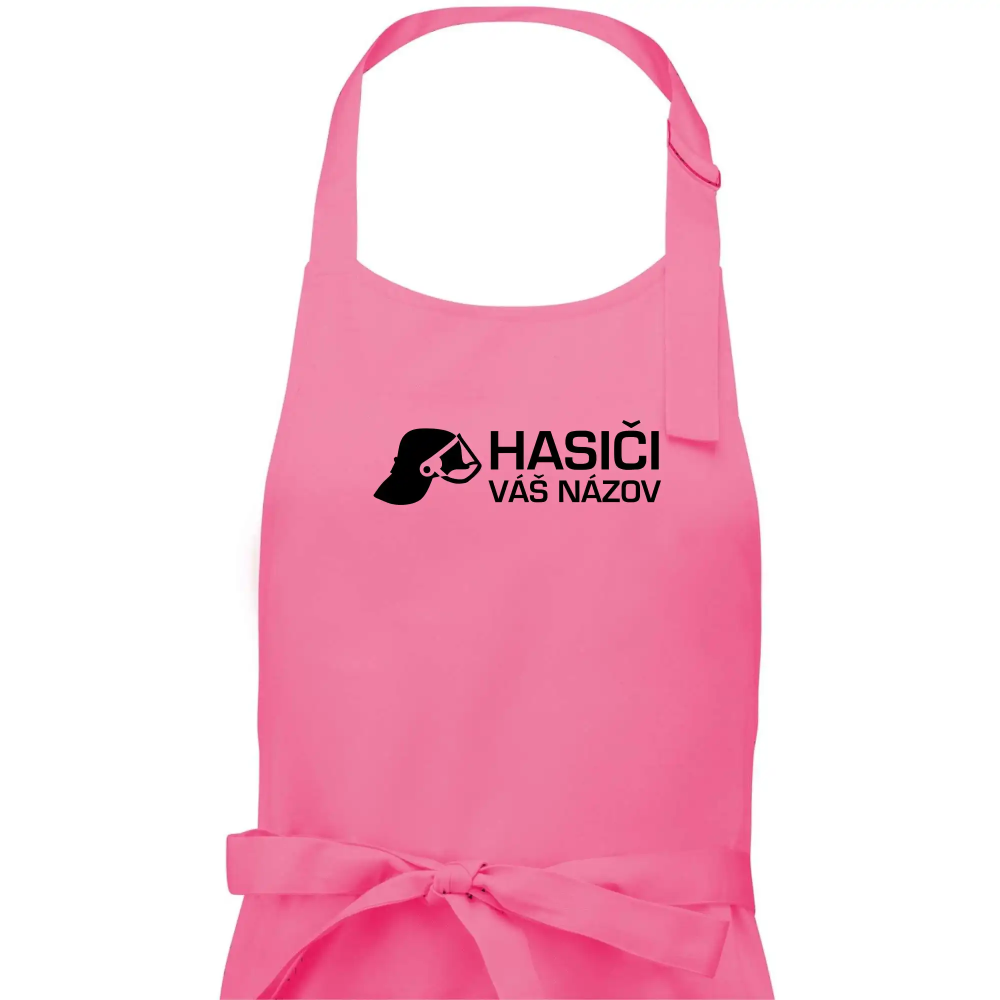 Originálne tričká pre hasičov - Hasiči helma - vlastný nápis - Dámska zástera na varenie