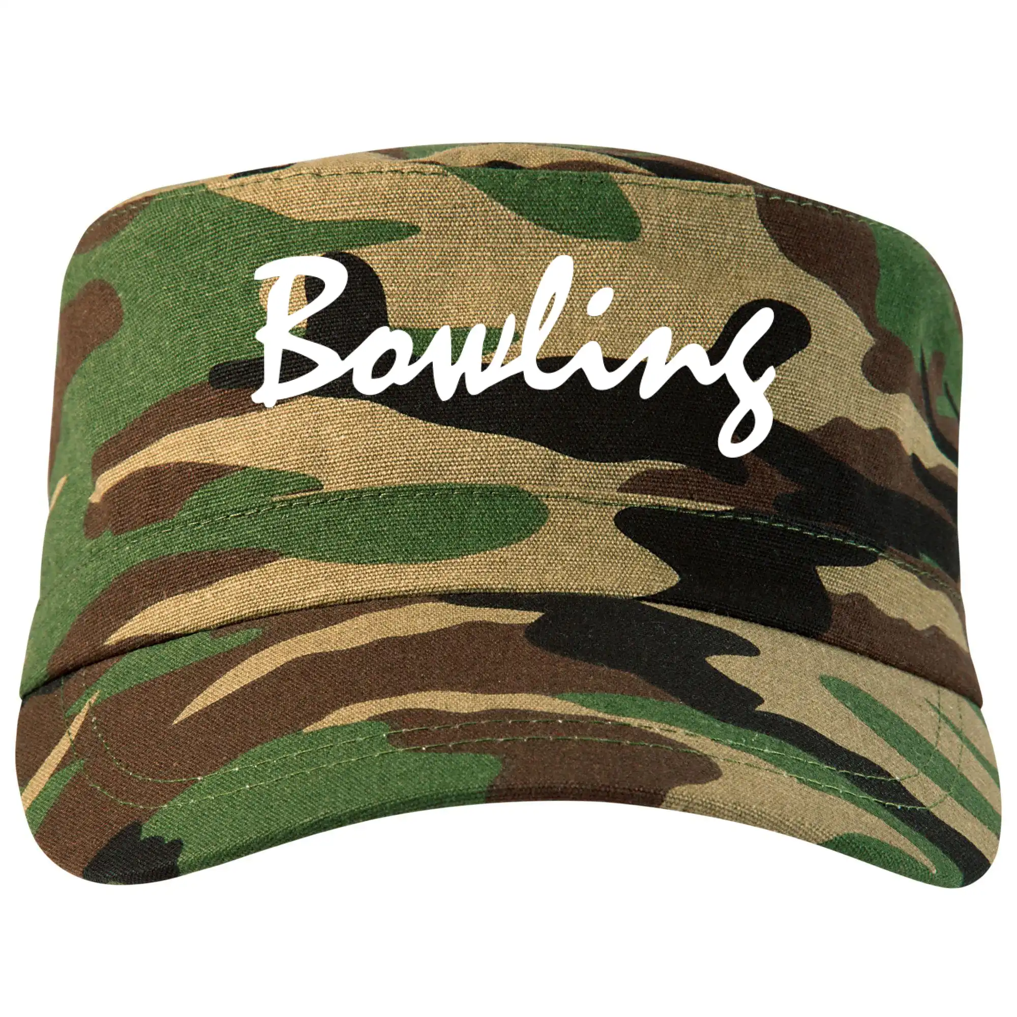 Tričká Bowling - Bowling nápis písacie - Šiltovka CAMO