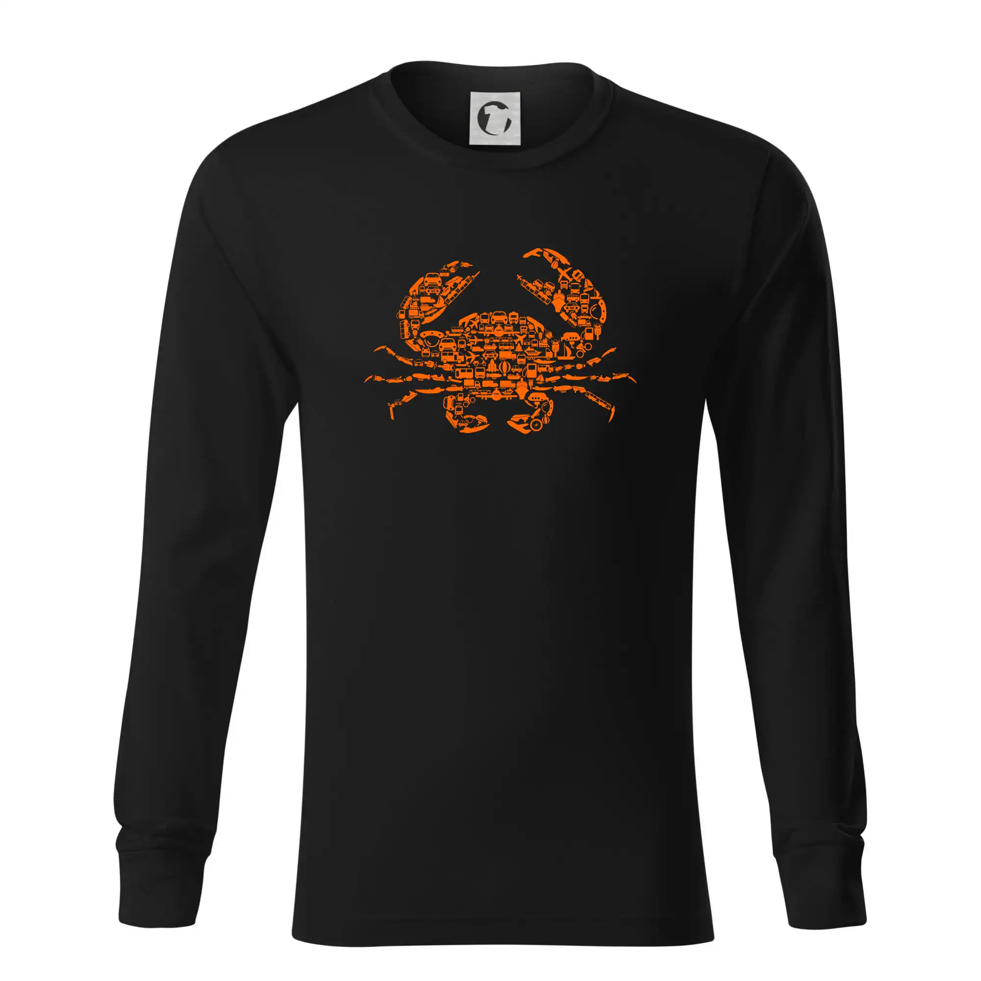 Grafické tričká - Crab - transport icons - Tričko s dlhým rukávom LS R05