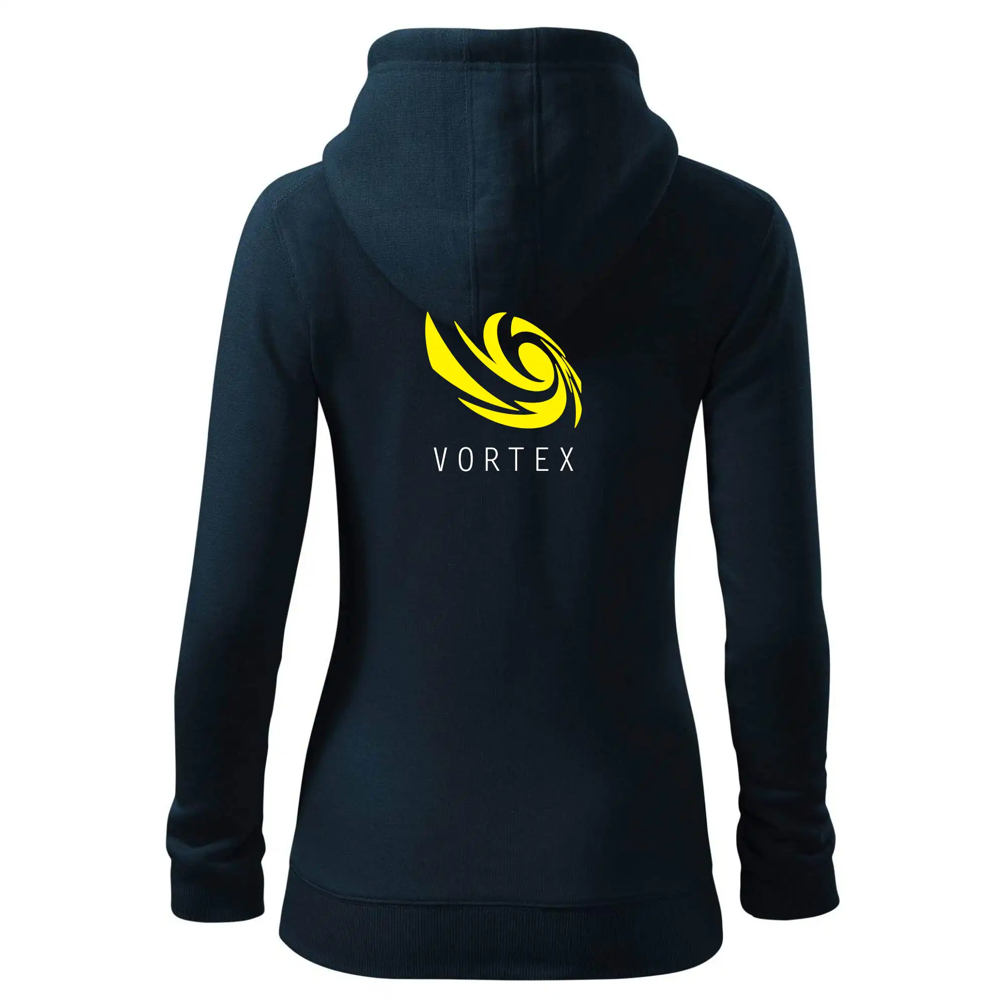 Tričká, mikiny a šiltovky pre Youtubery - Vortex logo farebné - Mikina dámska trendy zipper s kapucňou
