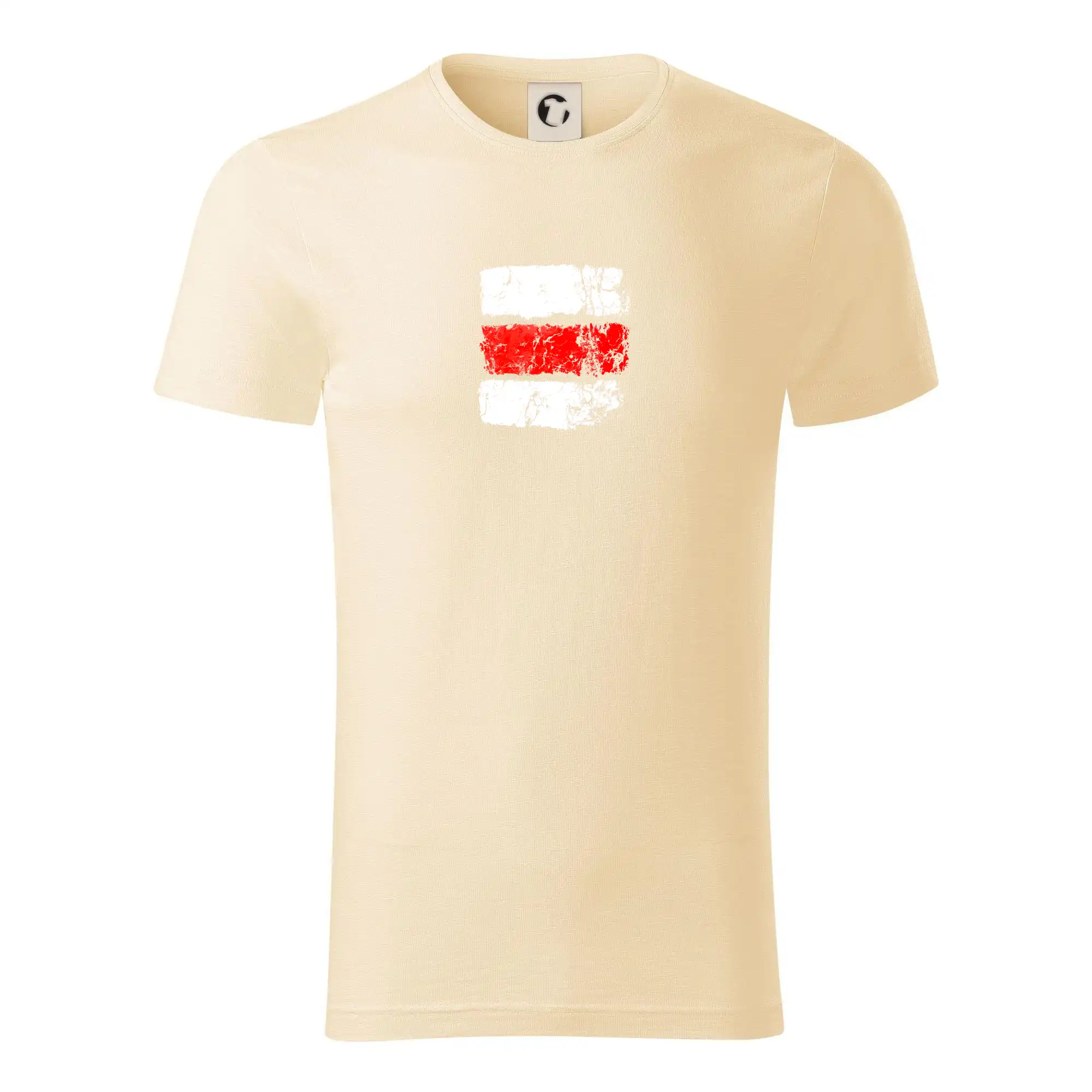 Trička pre cestovateľov - Turistická značka - červená - Tričko z organickej bavlny