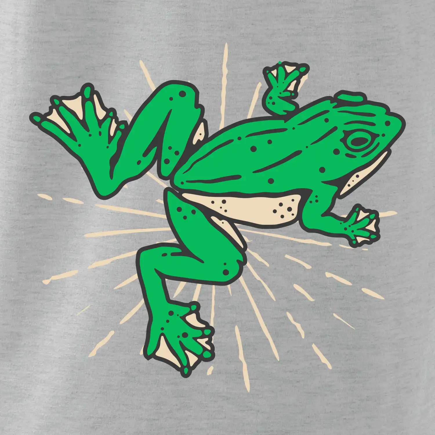 Žába zelená kreslená