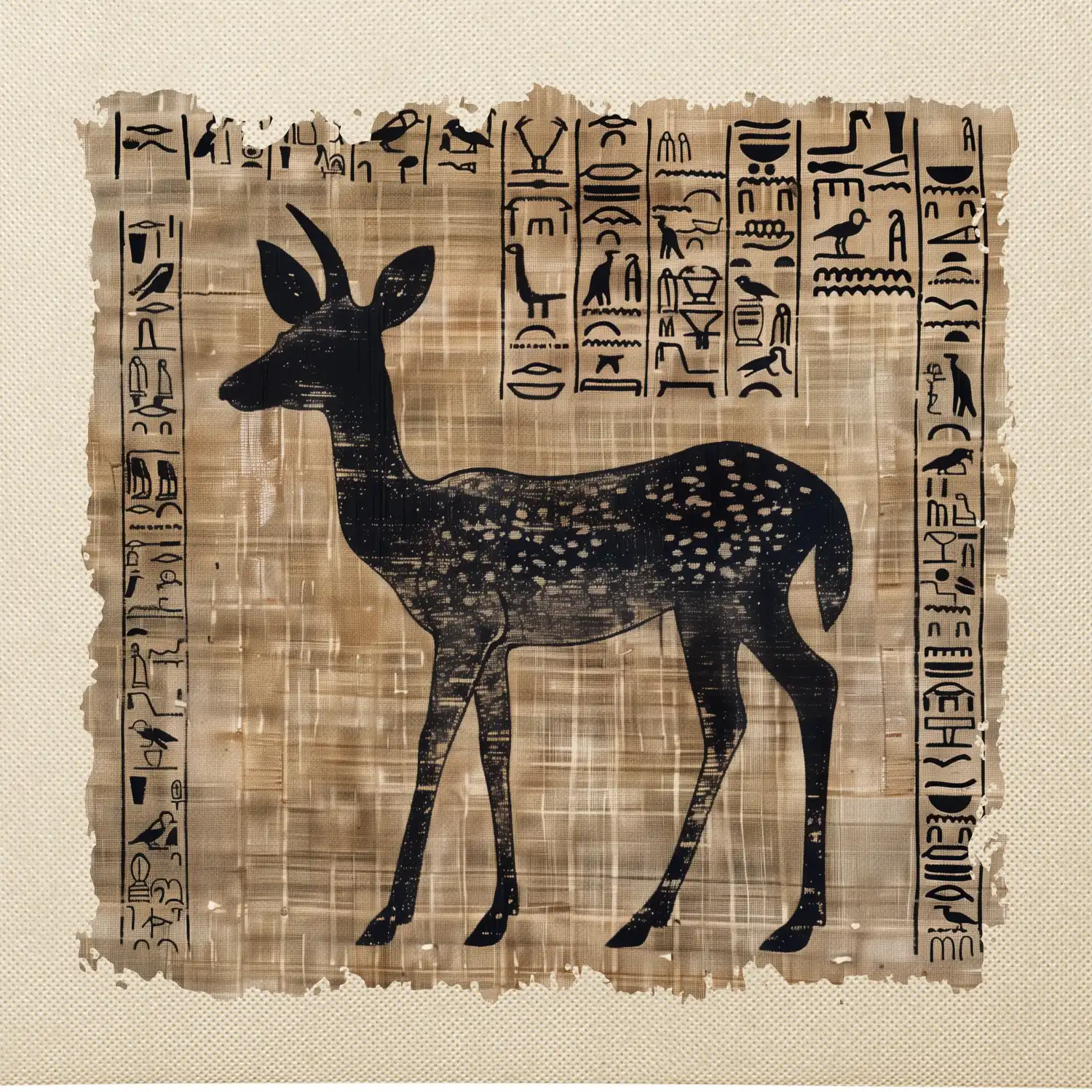 Egyptské hieroglyfy srnka