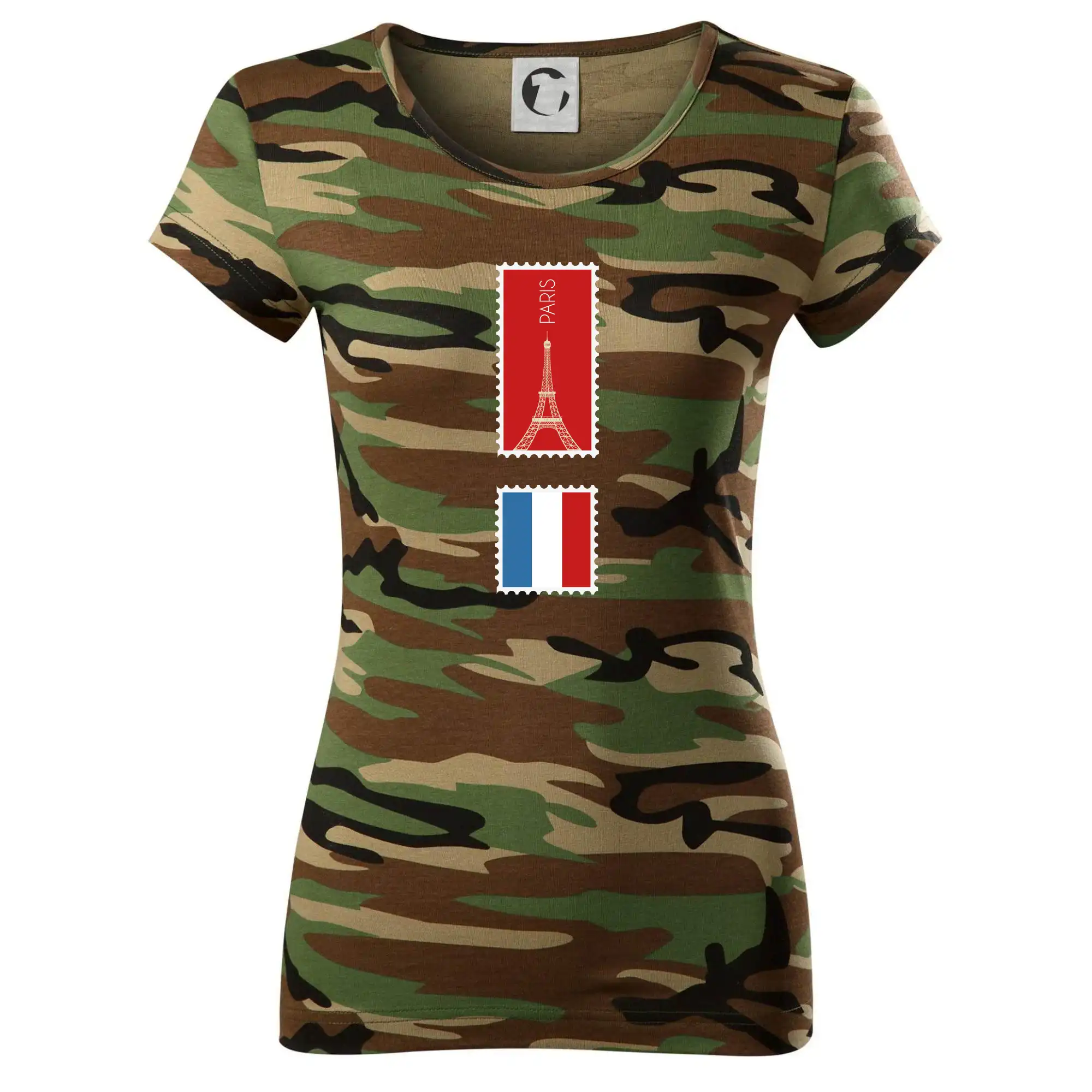 Paříž známka barevná