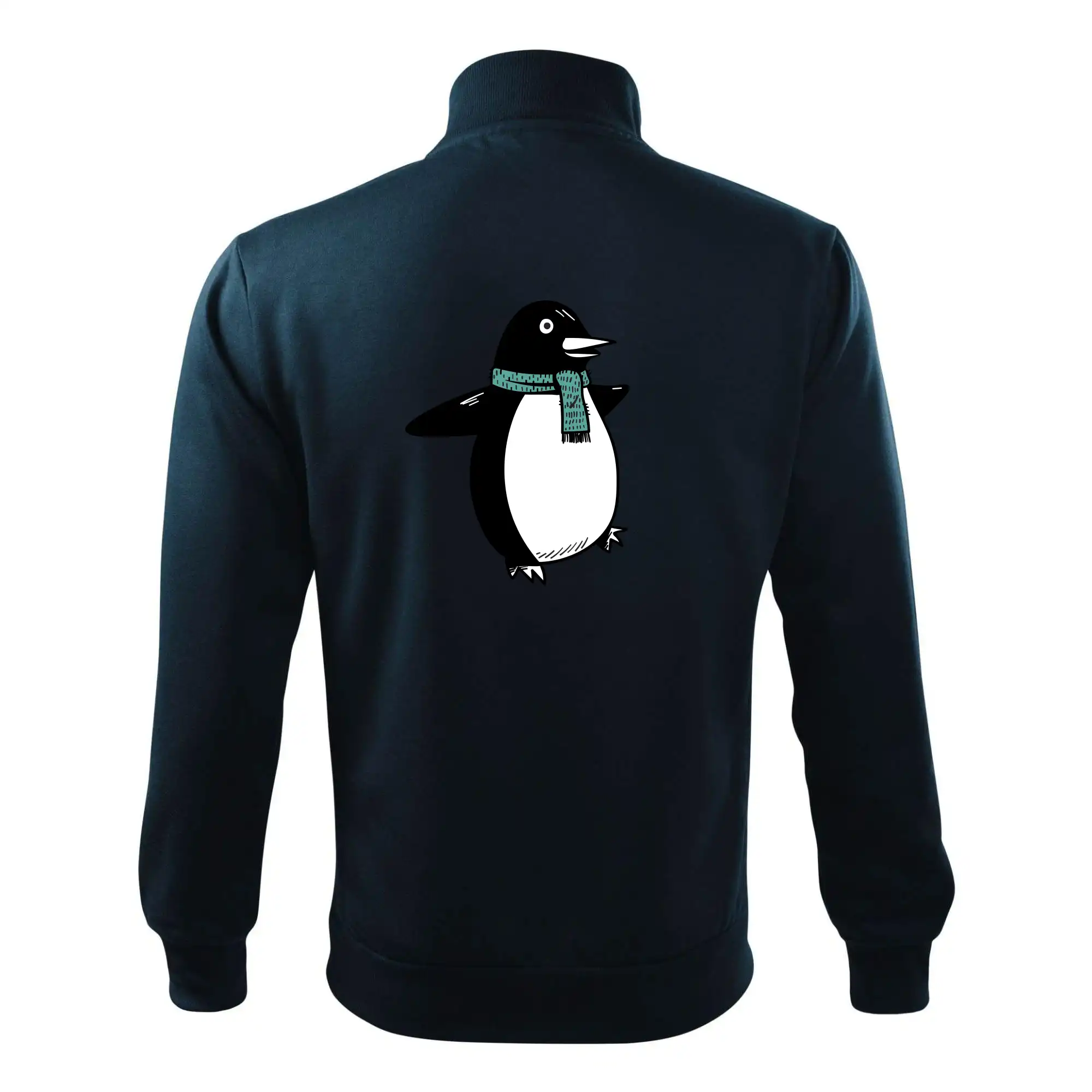 Tučňák se zelenou šálou