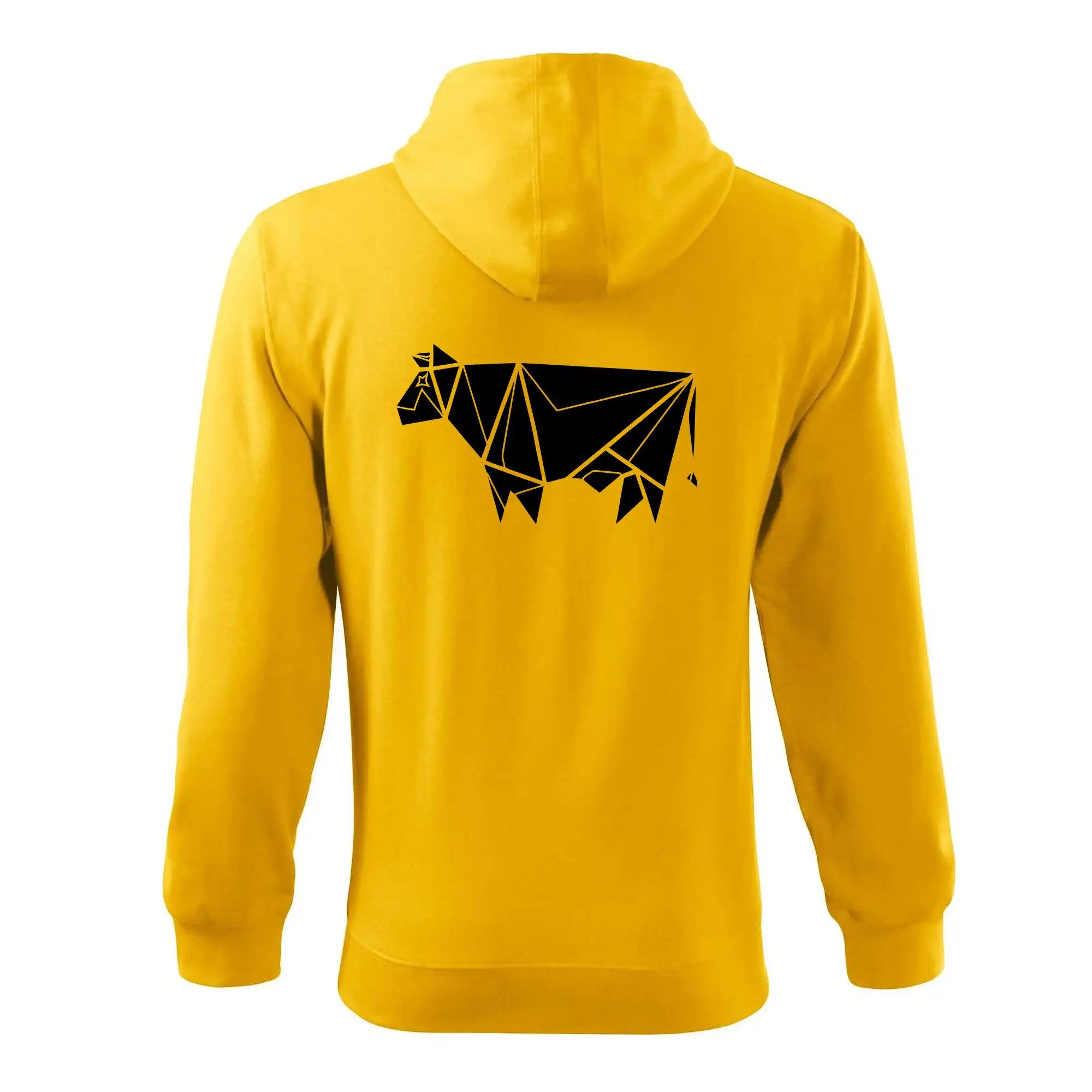 Origami kráva z boku