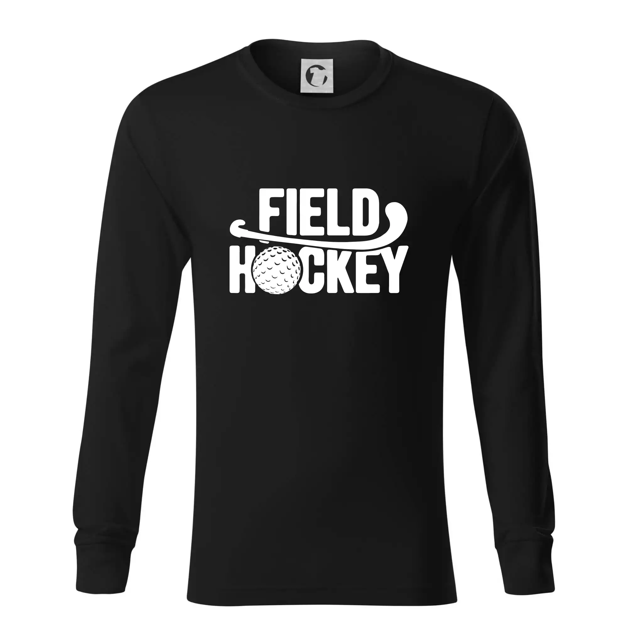 Field hockey míček a nápis