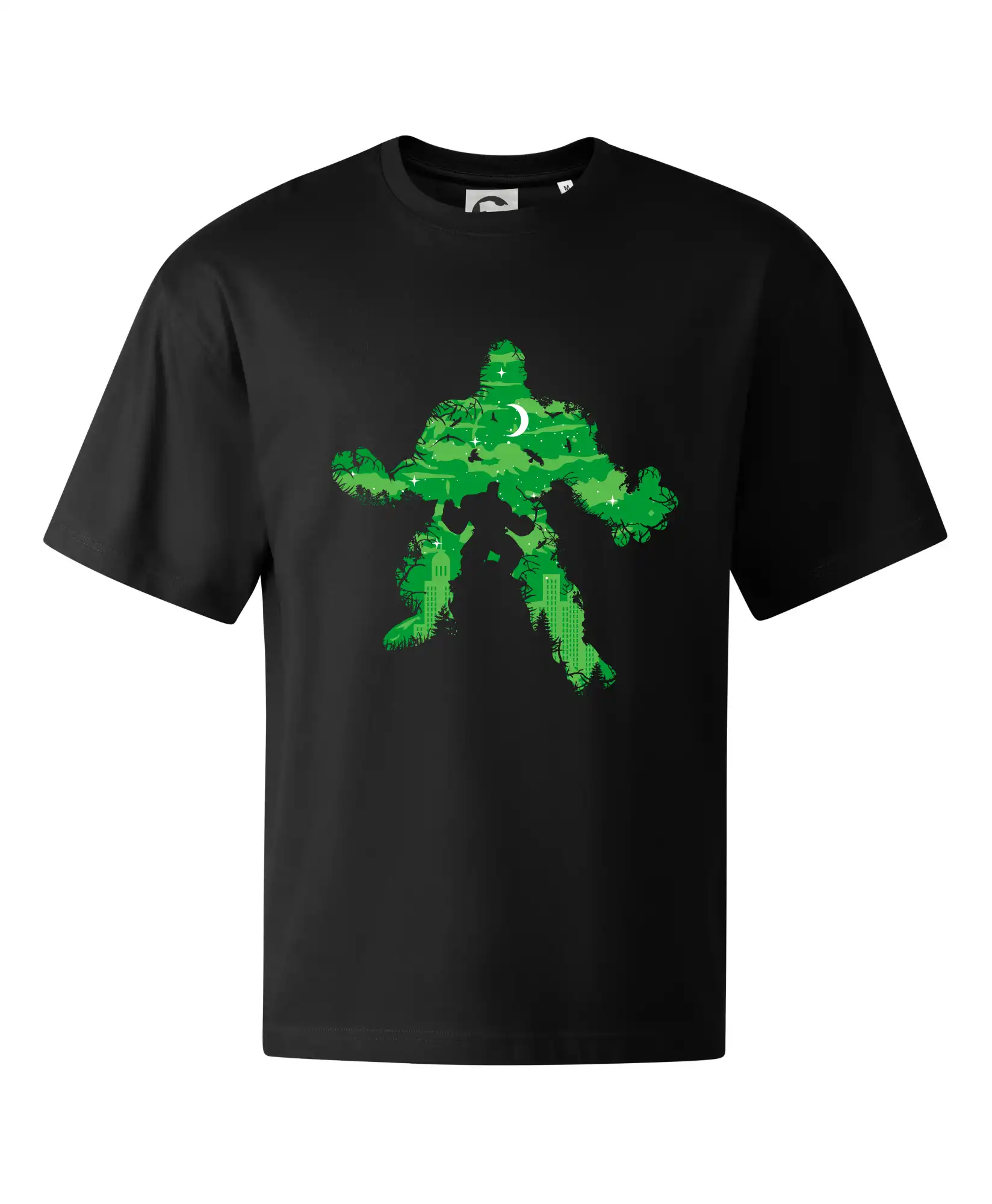 Grafické tričká - Green Monster mraky - Stage unisex - OVERSIZE