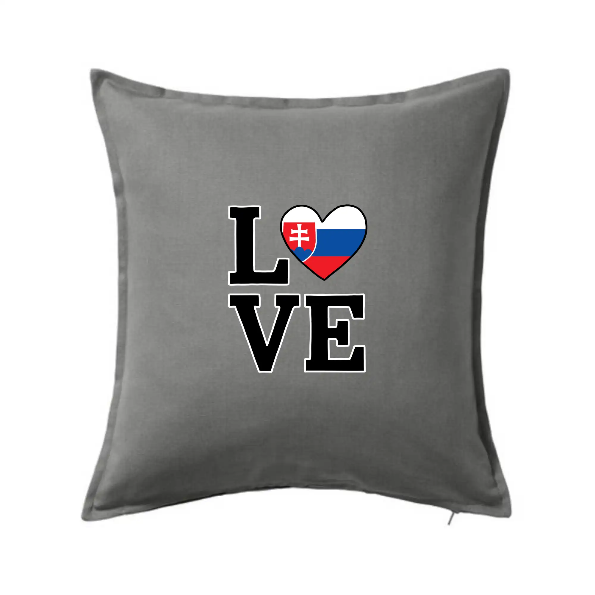 Motívy štátnych vlajok - Love Slovenská vlajka - Vankúš 50x50
