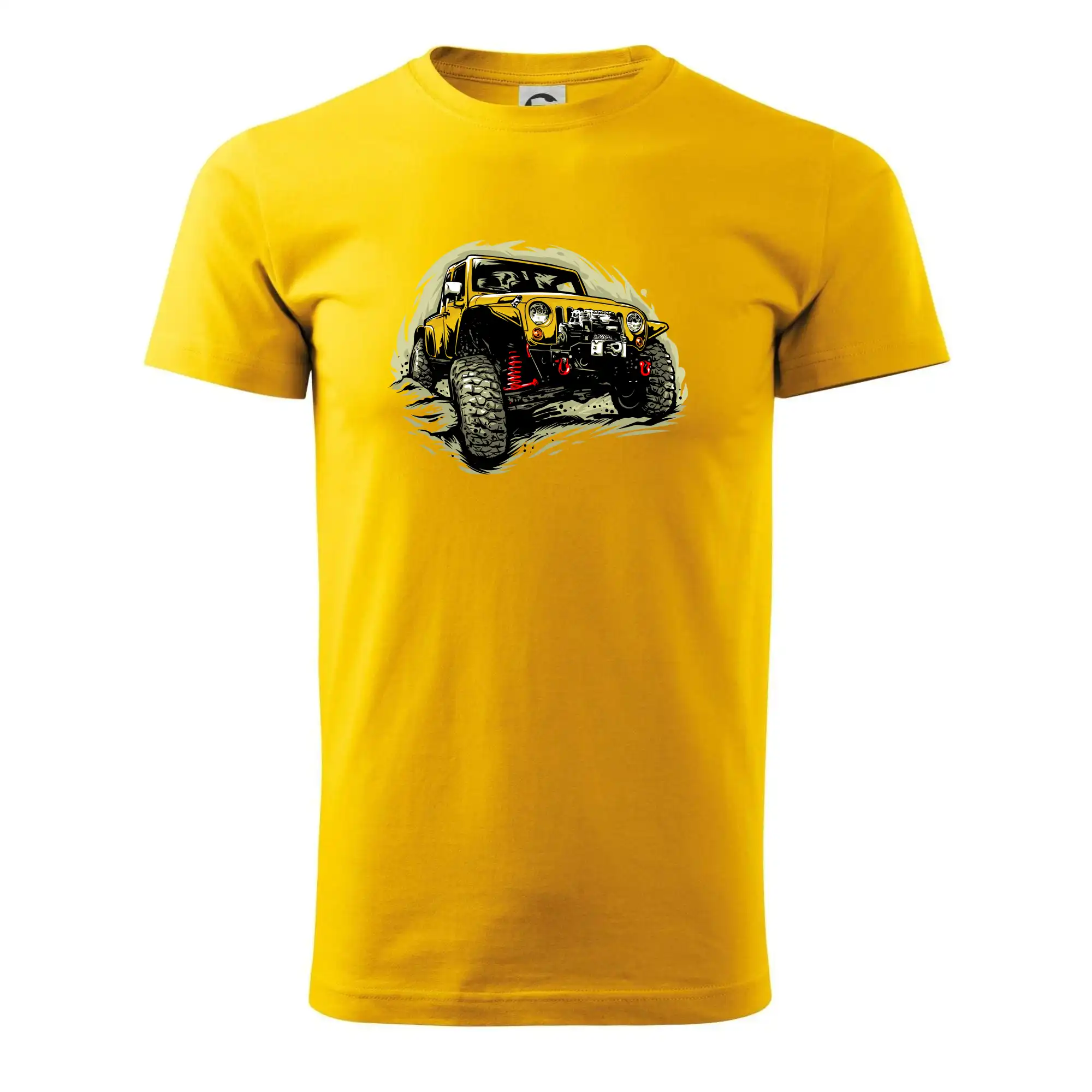 Žlutý offroad s navijákem