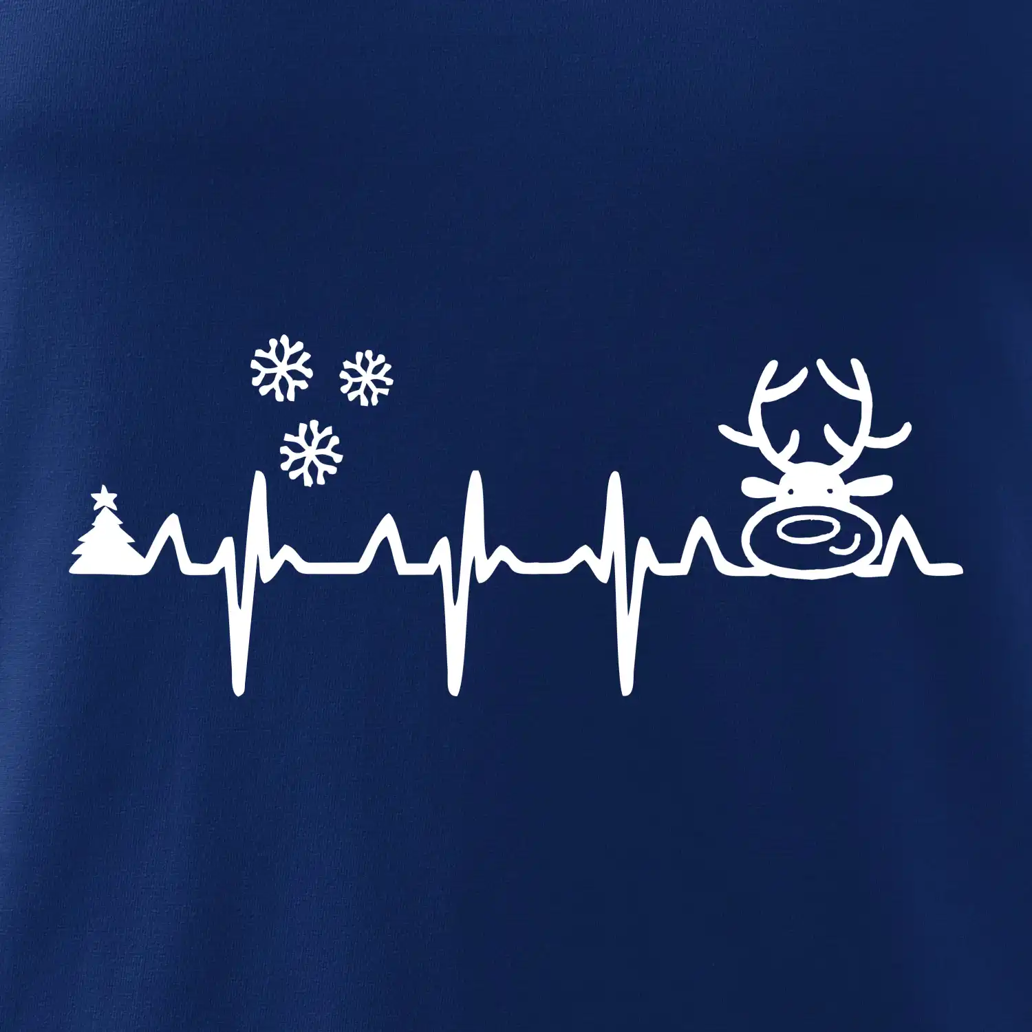 EKG Vánoce Vločky a sob