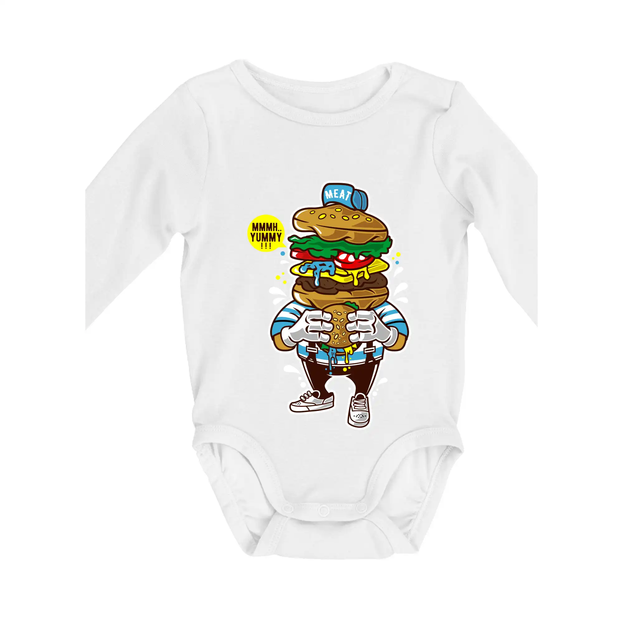 Burgrák - Body dojčenské s dlhým rukávom