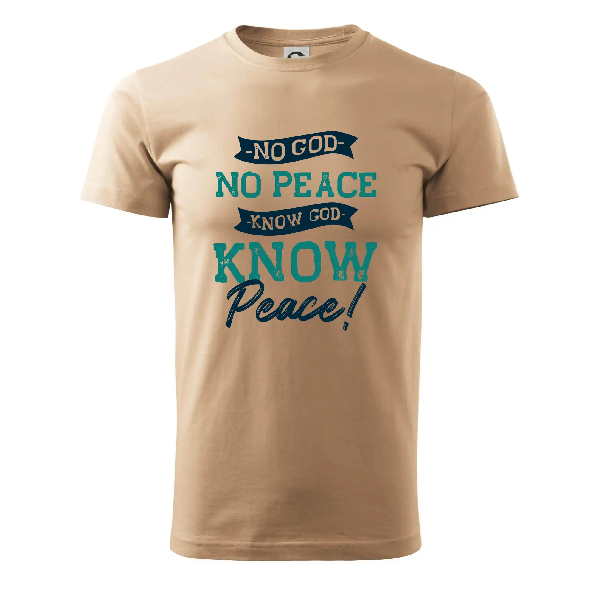 No God no peace, know God know peace - Klasické pánske tričko vyššej gramáže