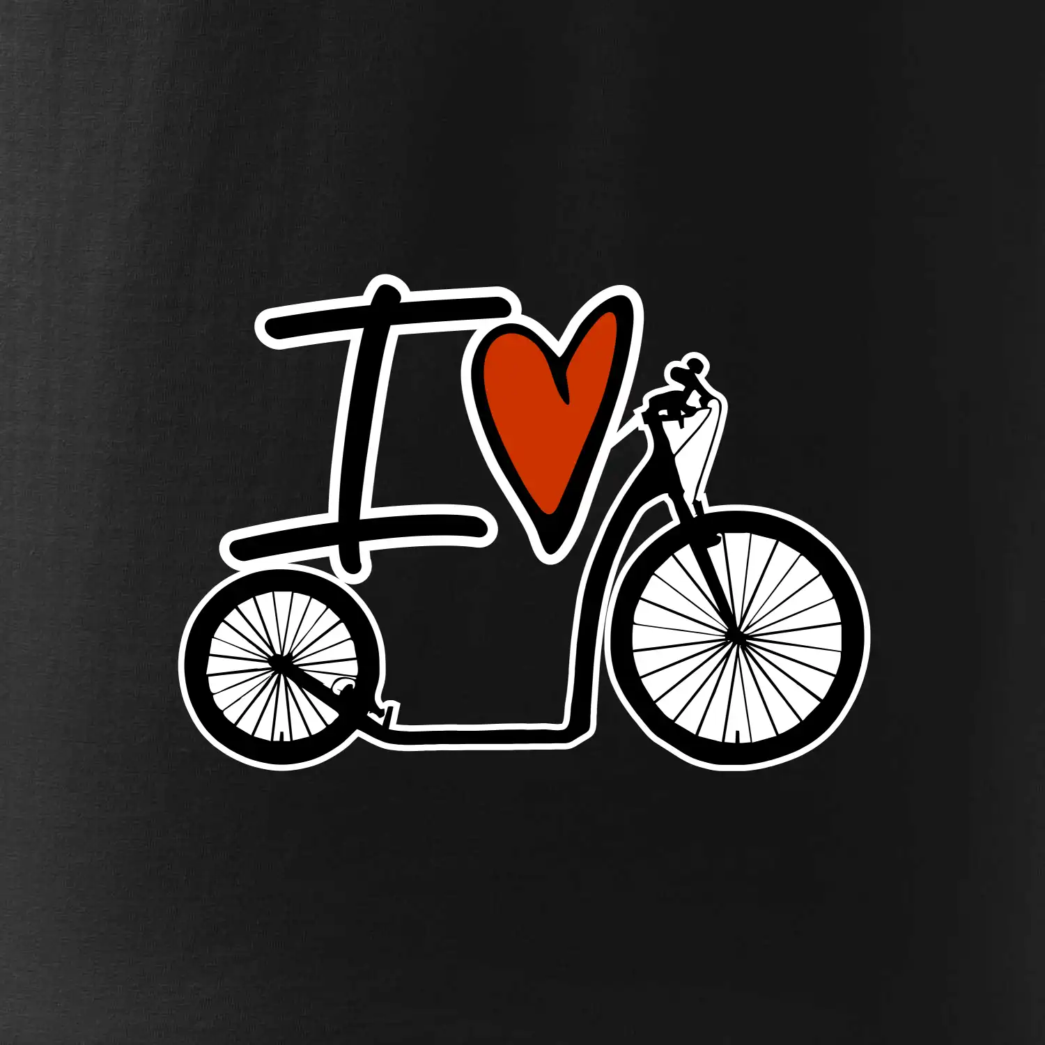 I love koloběžka velké a malé kolo