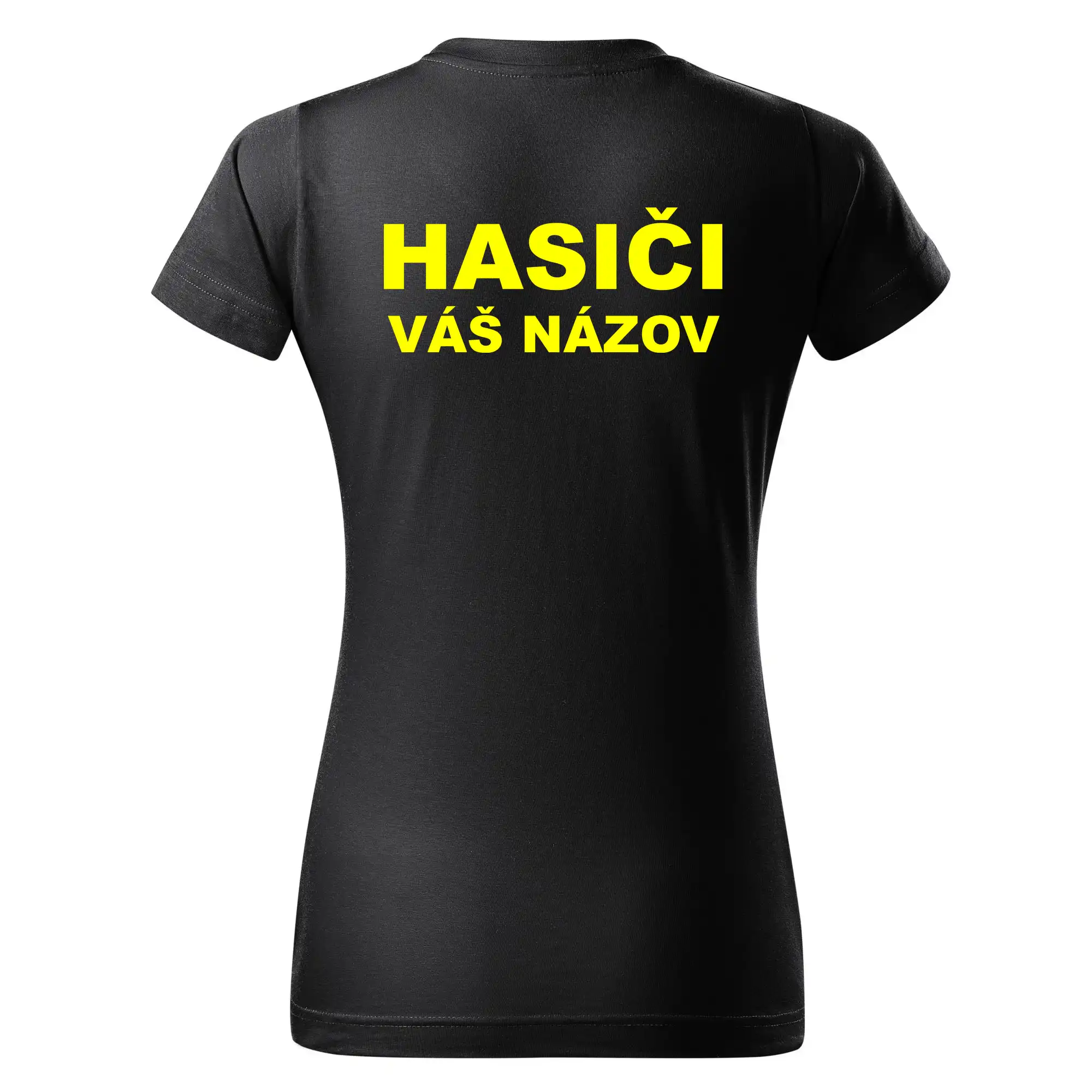 Hasiči - žltý nápis - váš názov zboru