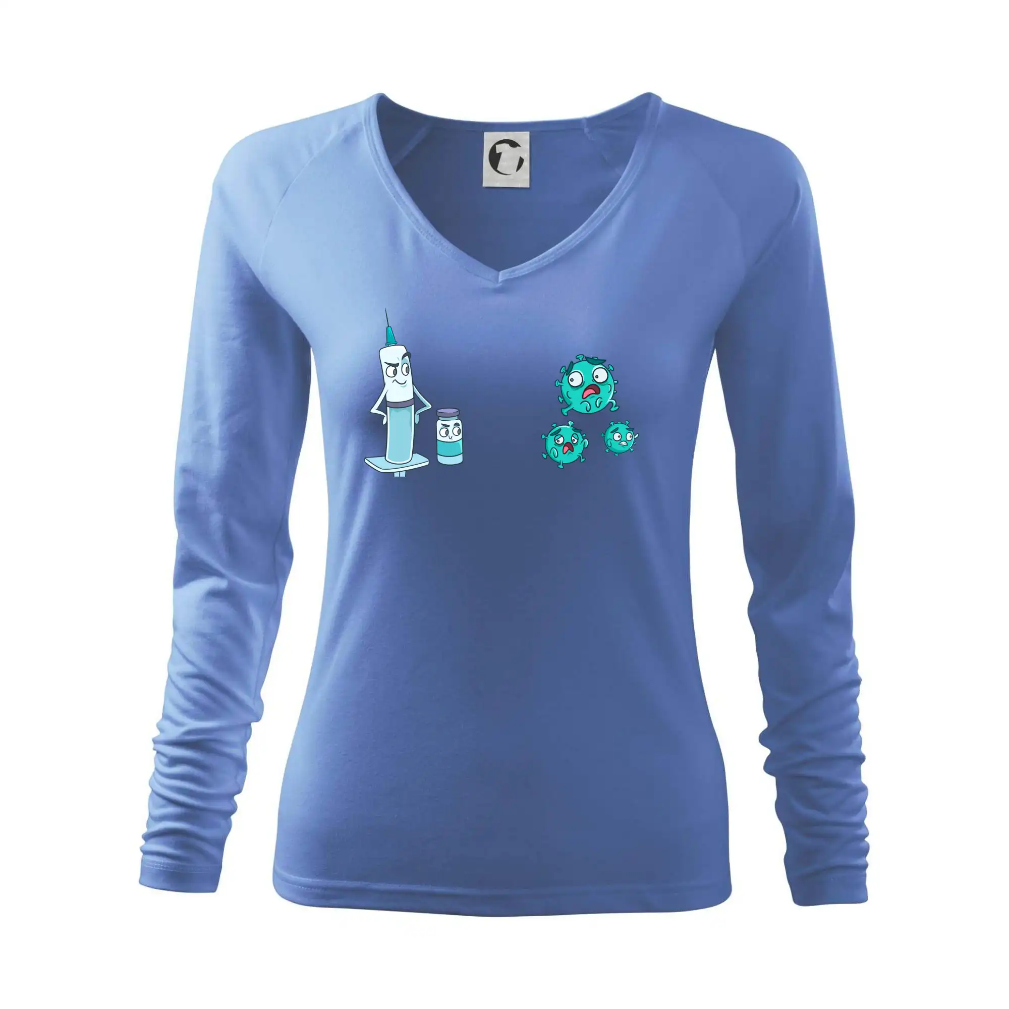 Očkovanie a vírus - Tričko dámske Elegance