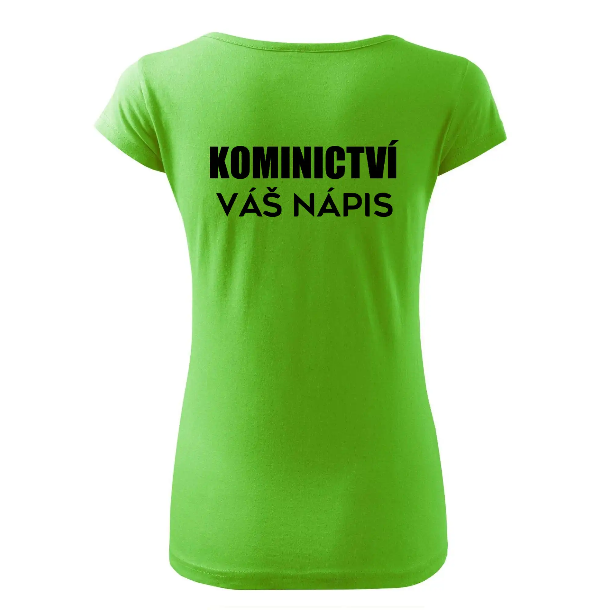 Kominík logo + nápis na zádech