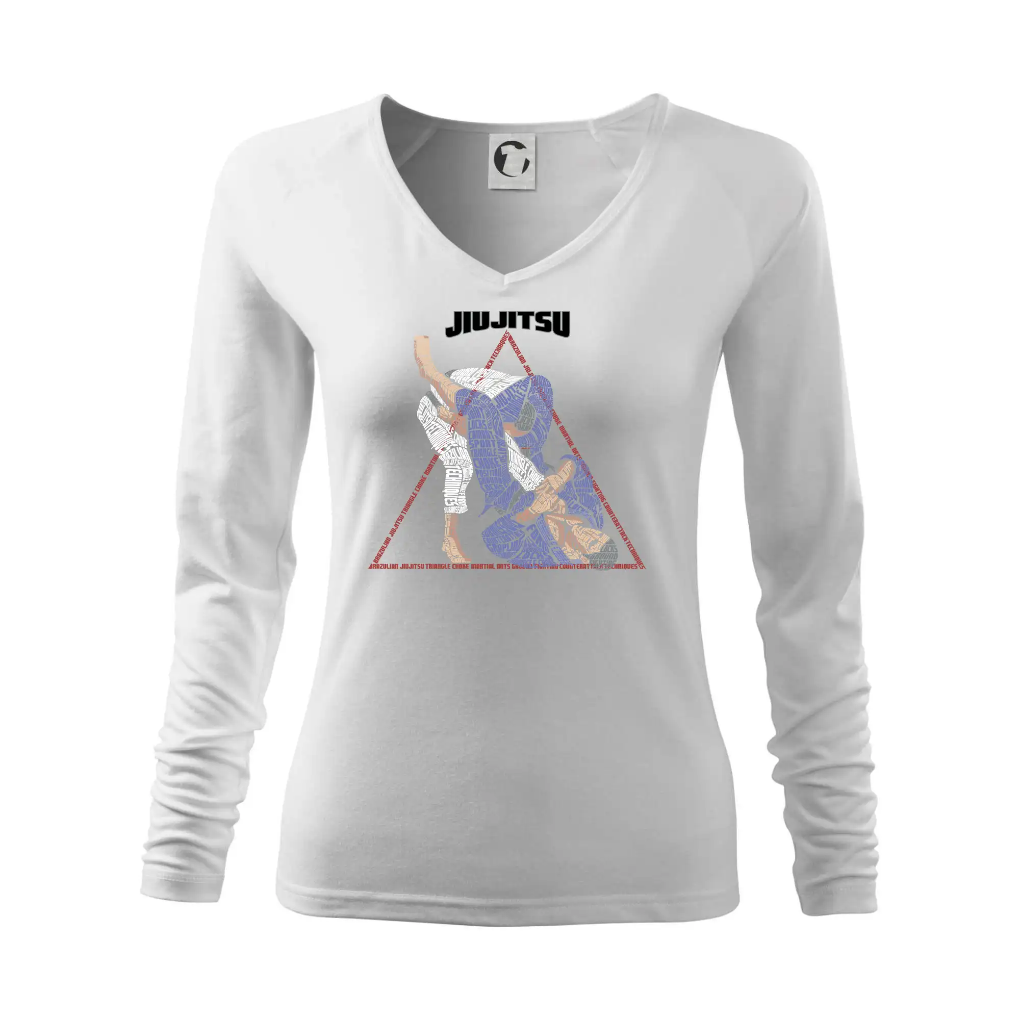 Tričká Karate - Jiu jitsu triangle - Tričko dámske Elegance
