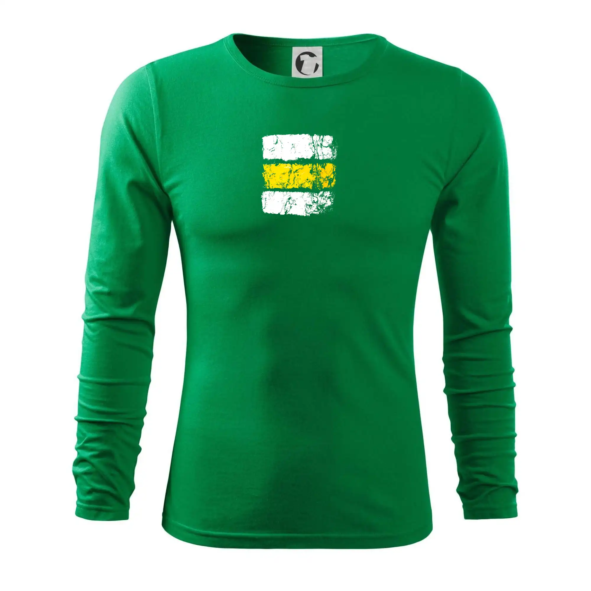 Trička pre cestovateľov - Turistická značka - žltá - Tričko s dlhým rukávom FIT-T long sleeve