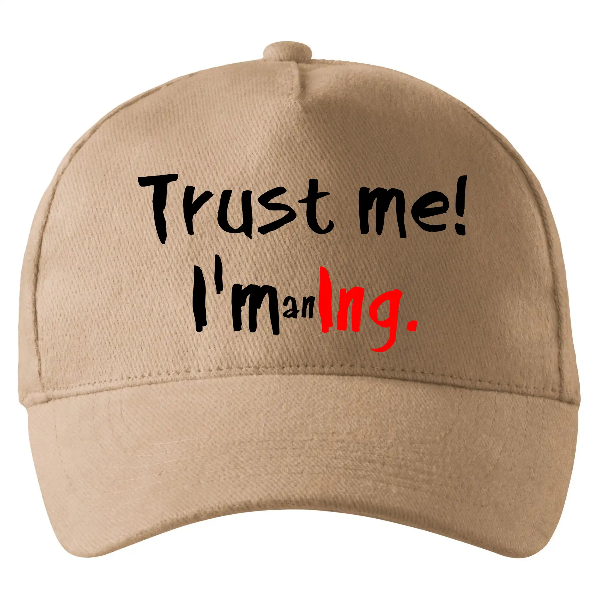 Tričká na ukončenie štúdia - Trust me I´m an Ing. / Ver mi som Ing. - Šiltovka so zahnutým šiltom a mosaznou sponou