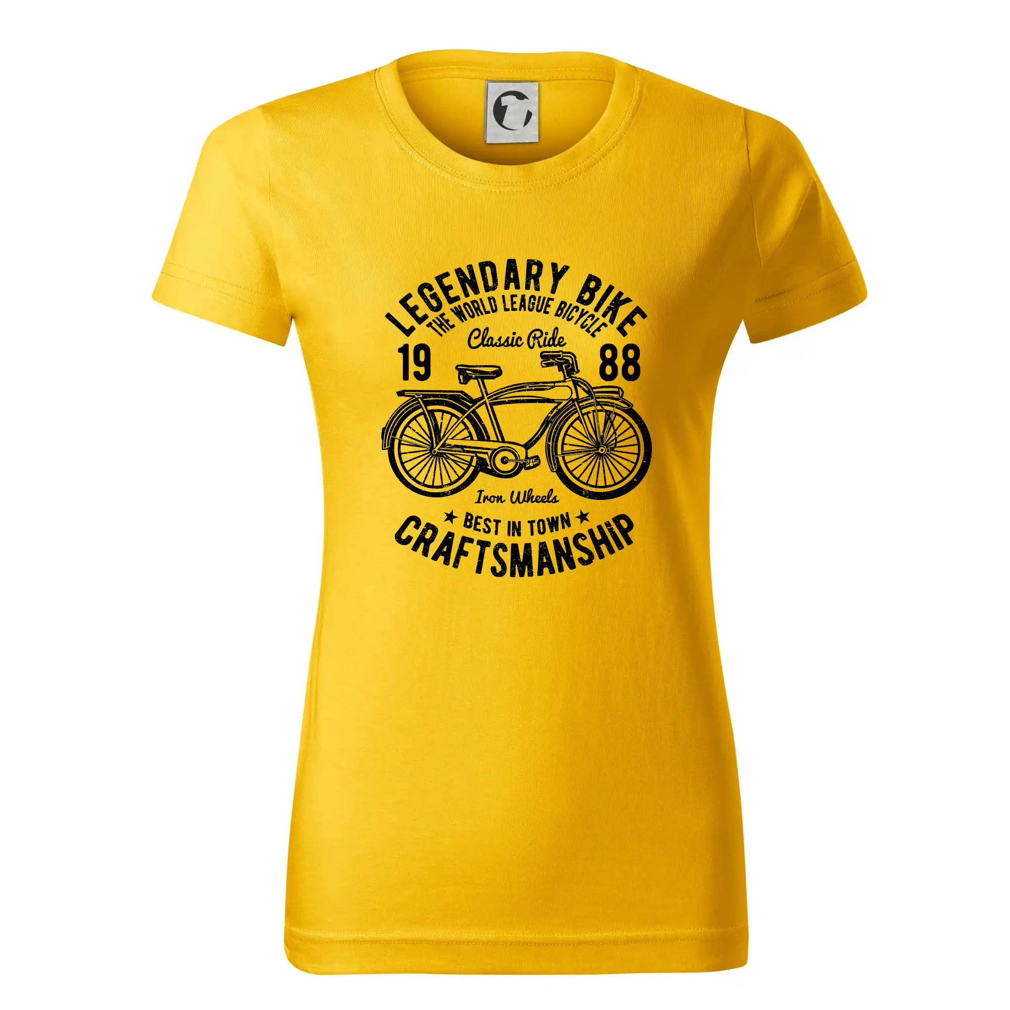 Tričko ako darček pre cyklistu - Classic Bicycle (váš ročník) - Dámske tričko basic - ľahko voľnejšie a dlhšie