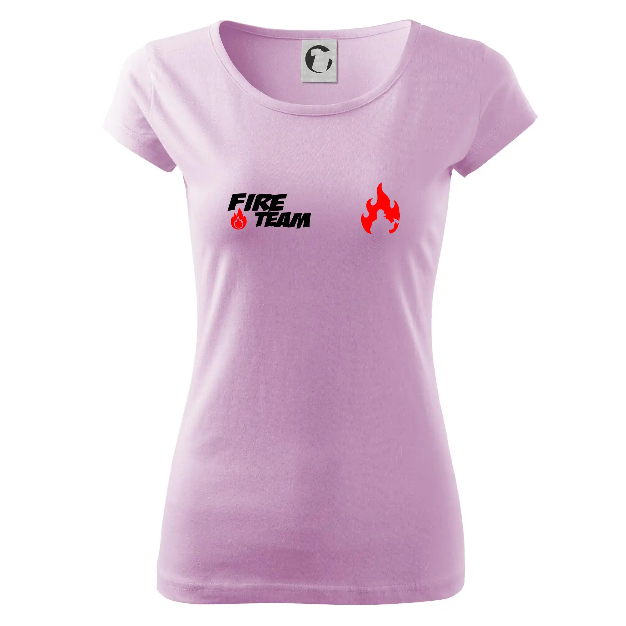 Originálne tričká pre hasičov - Fire Team plamen - Dámske tričko Pure