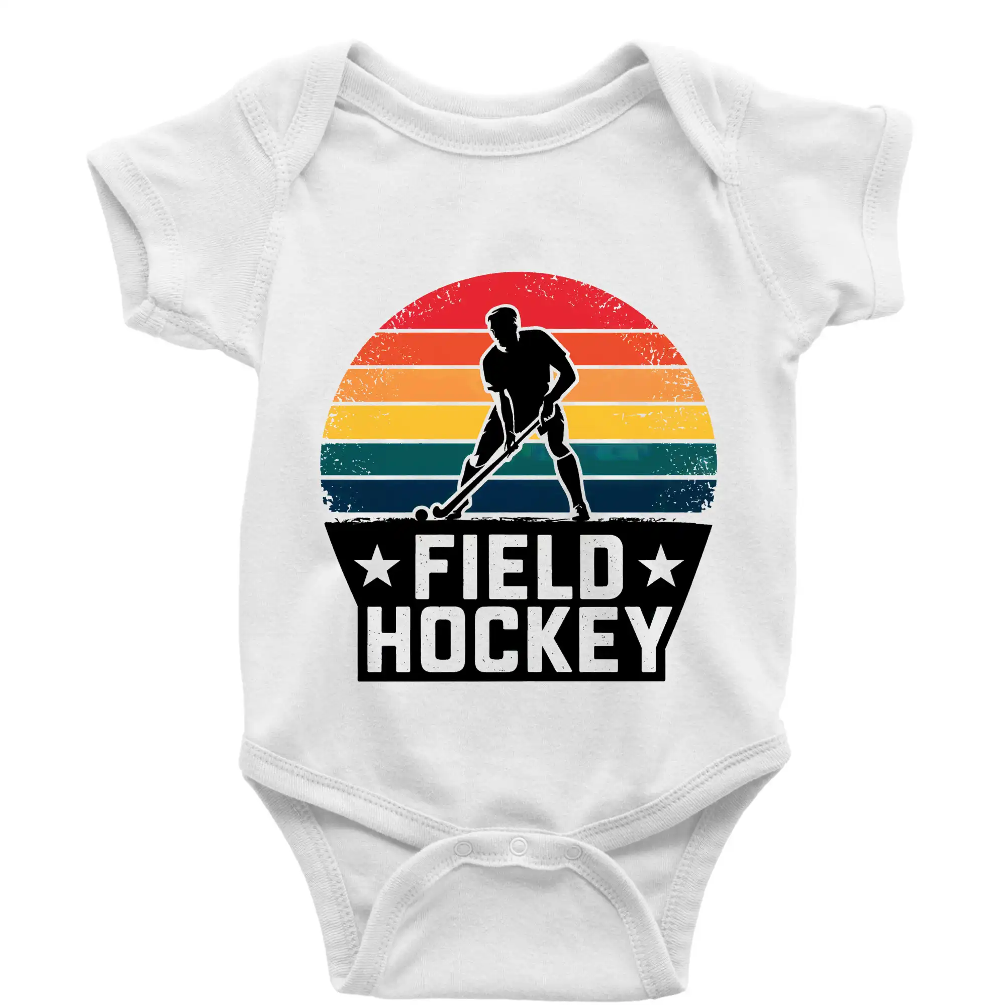Ostatné športy - Field hockey vintage kruh - Body dojčenské s krátkym rukávom