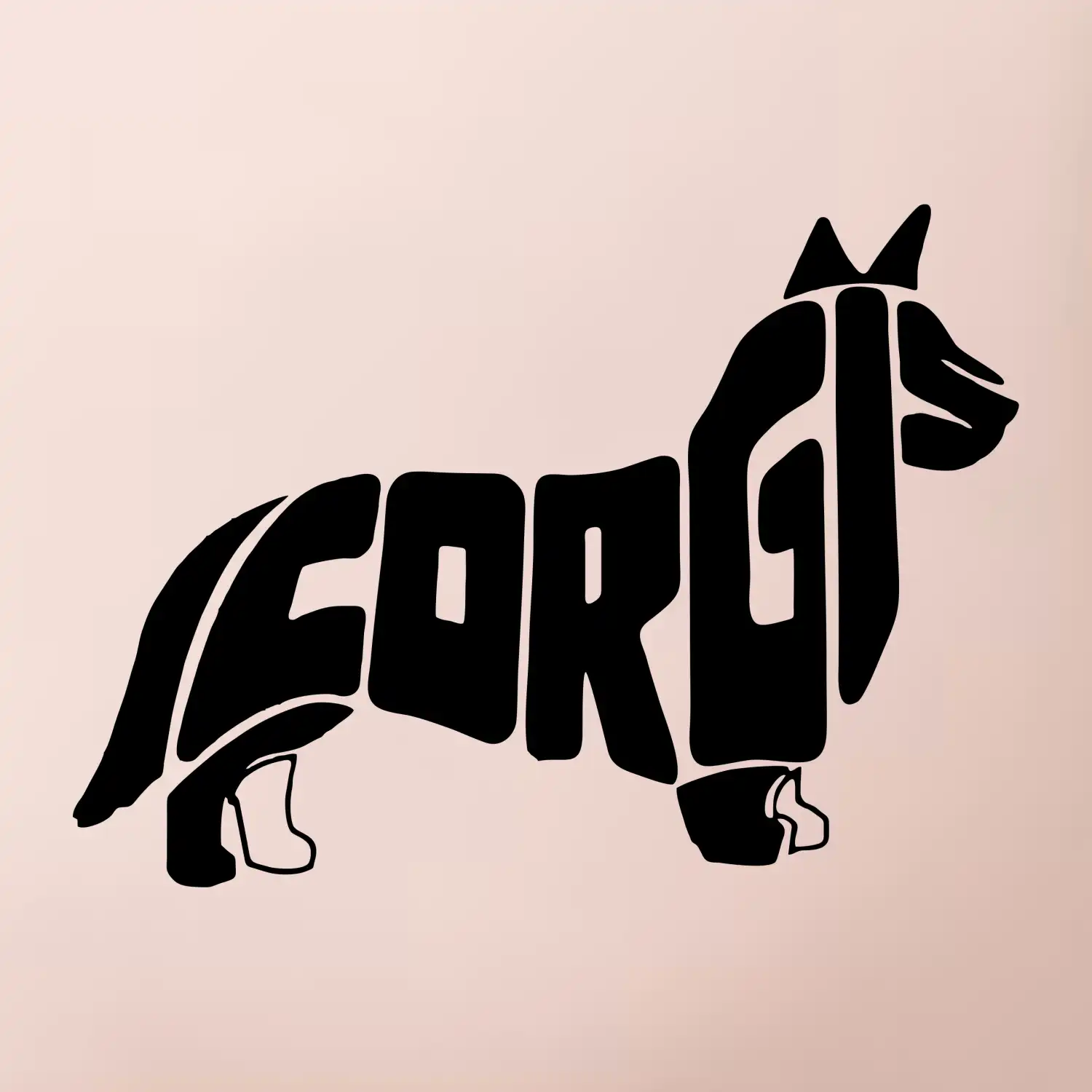 Corgi - nápis v těle
