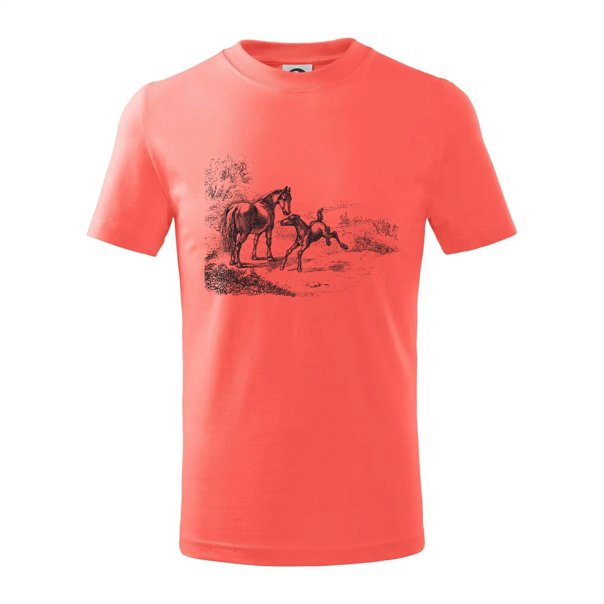 Kůň a hříbě malované