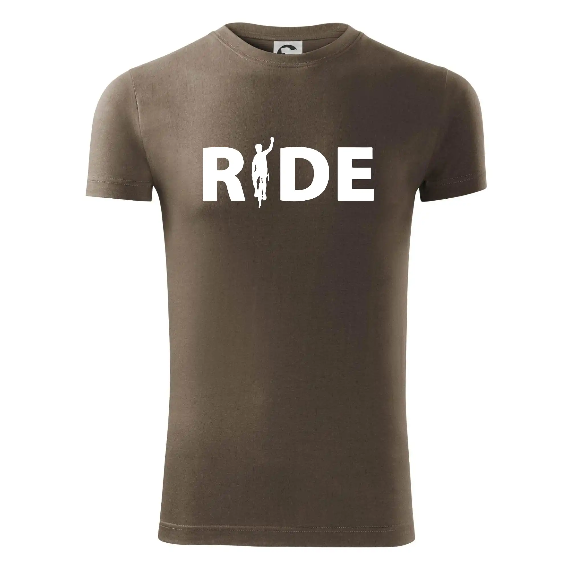Ride - nápis s cyklistou