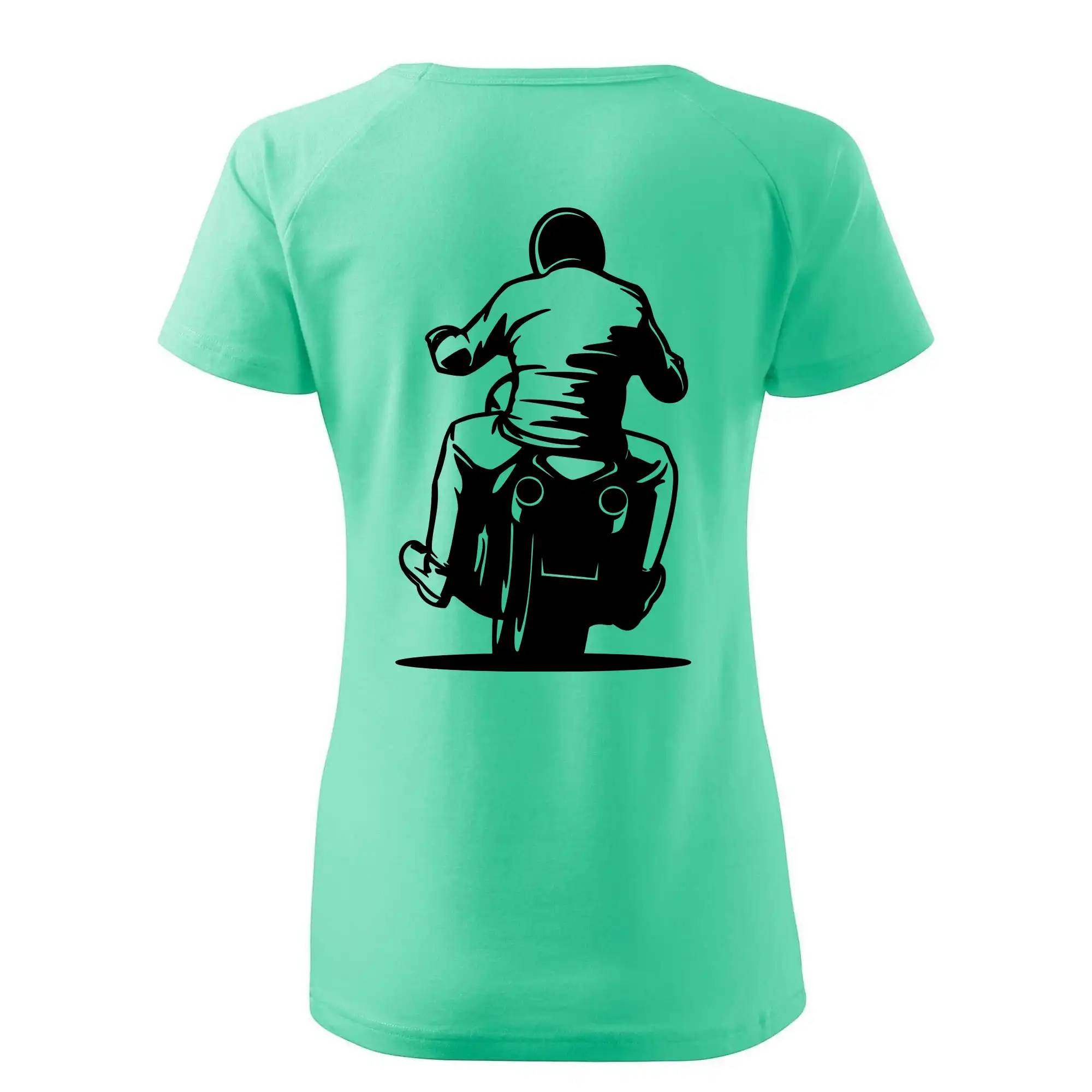 Motorkář na zádech - chopper