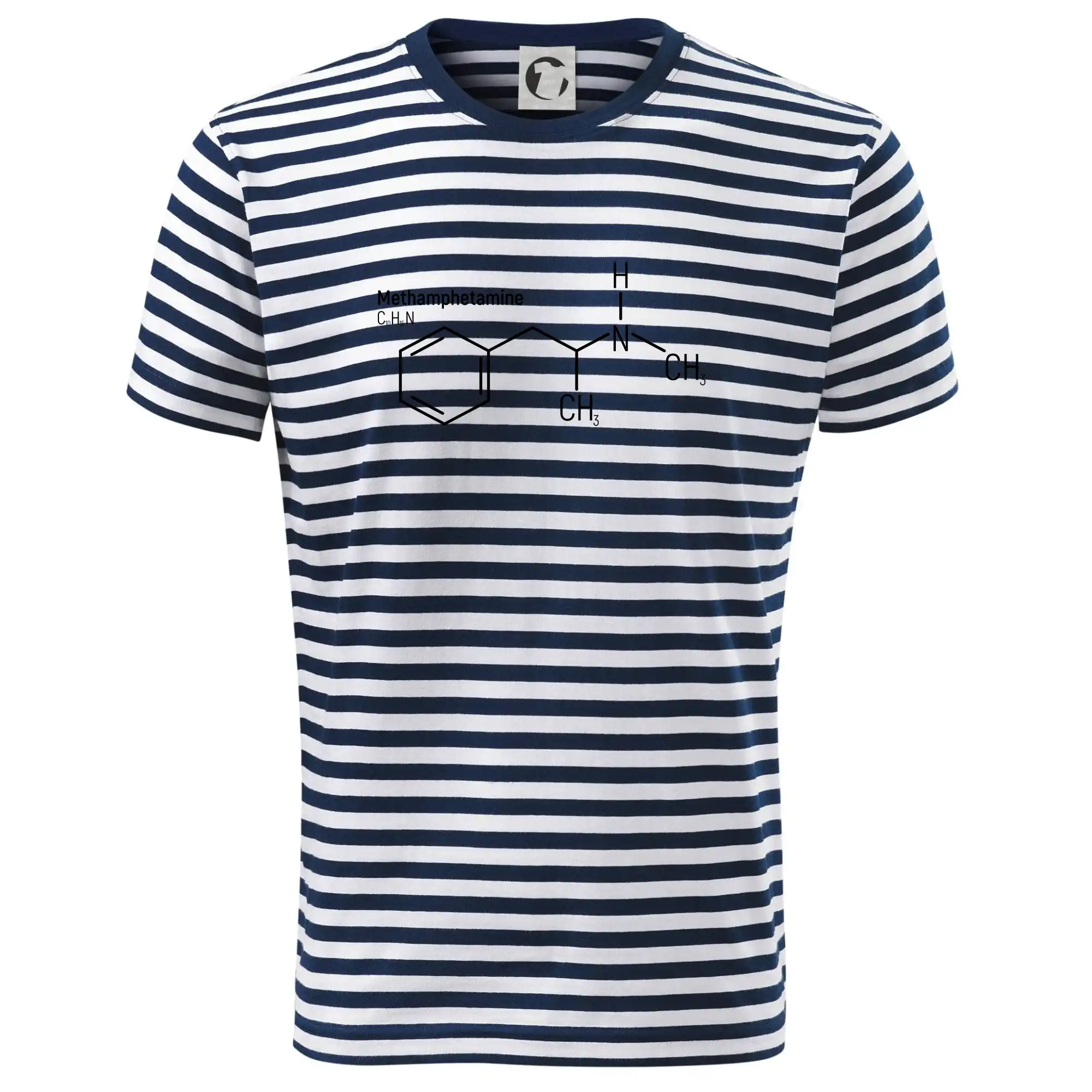 Vtipné tričká pre Chemiky - Molekulárna štruktúra Metamfetamín - Tričko na vodu