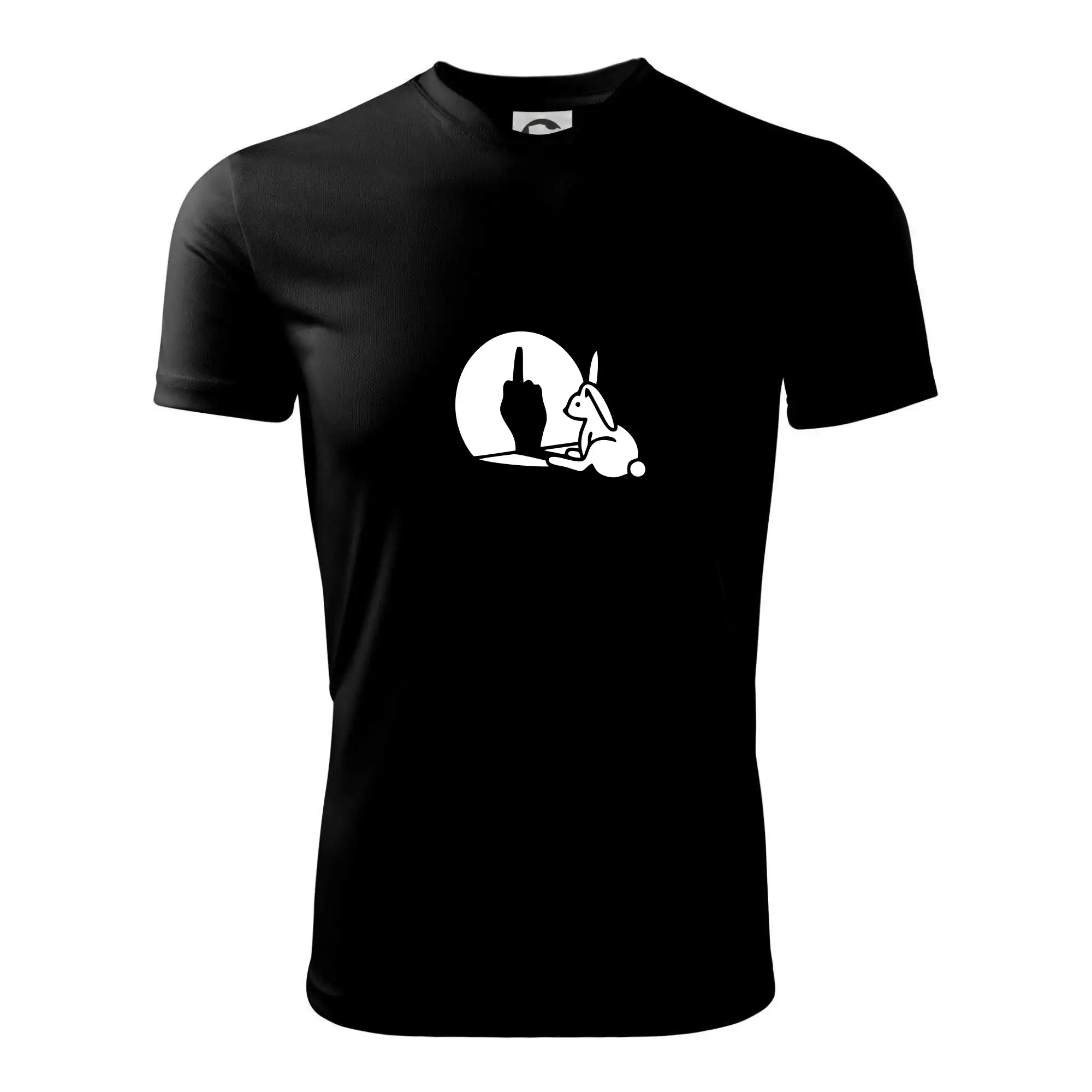 Veľkonočné tričká - Zajac tieň fuck - Pánske tričko Fantasy športové