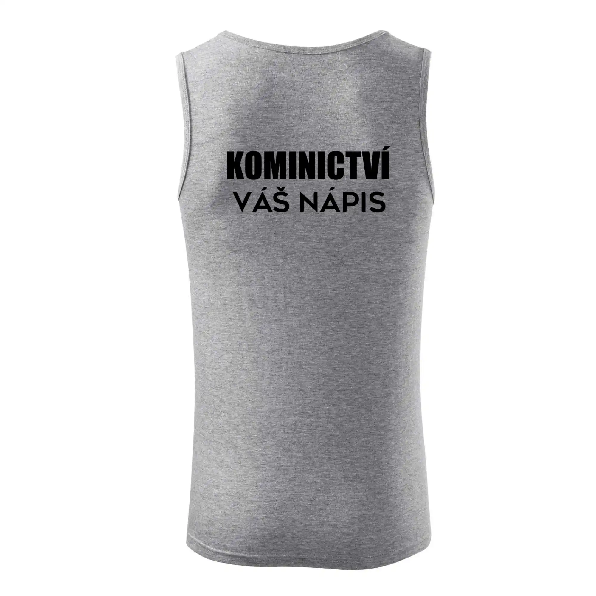 Kominík logo + nápis na zádech